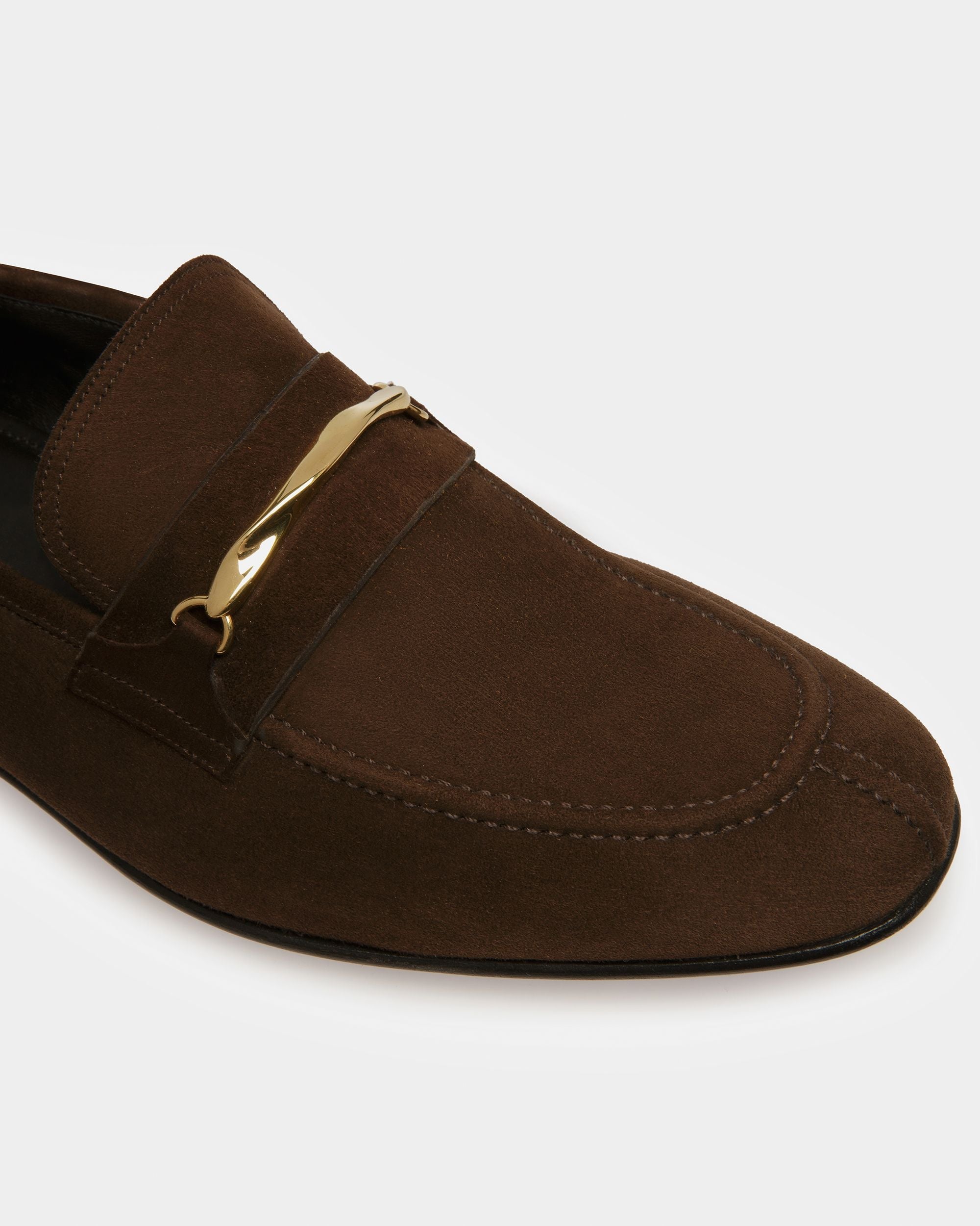 Bally Global - Suisse Loafers In Suede - Brown