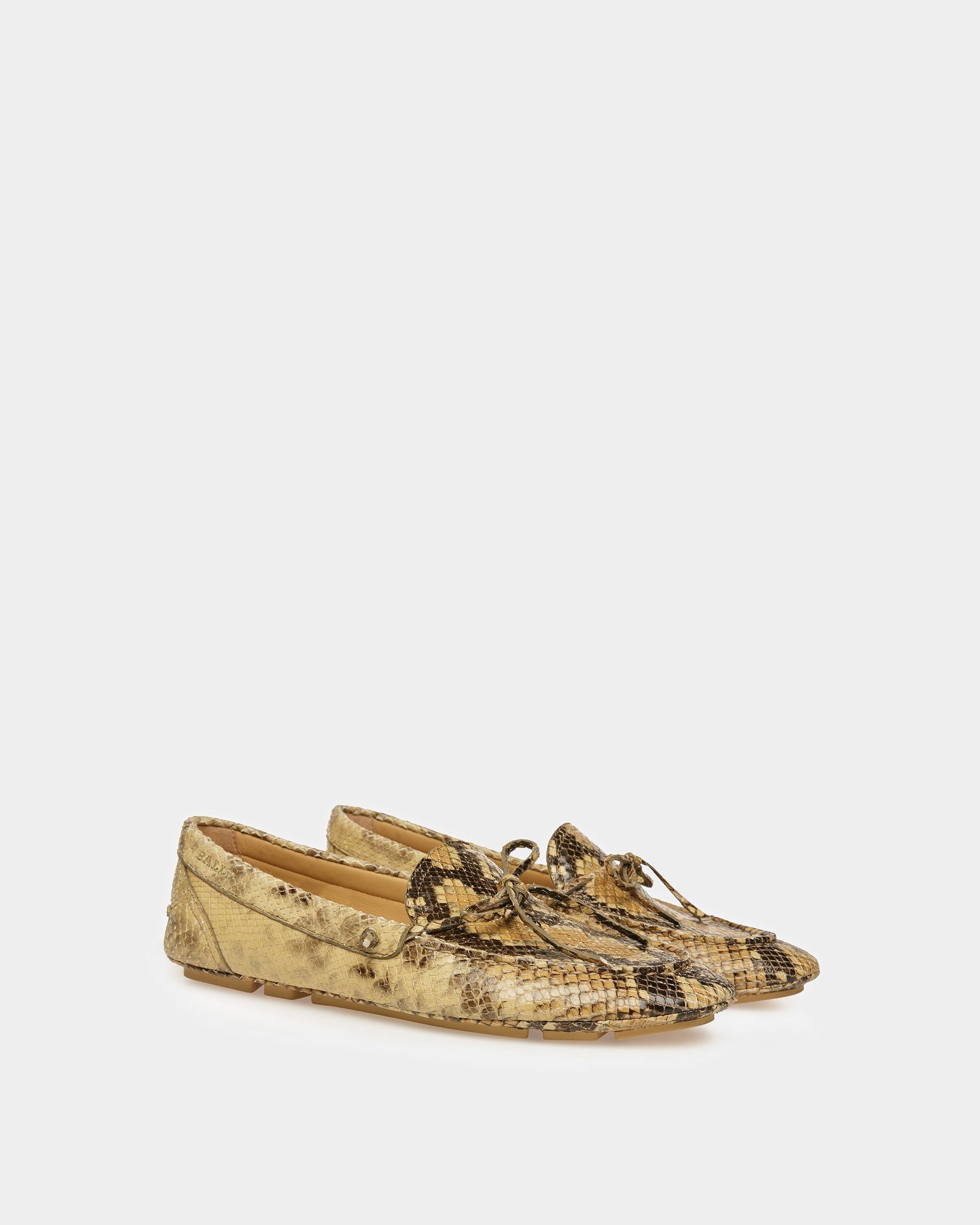 Bally Global - Hansen Drivers In Python Print - Brown