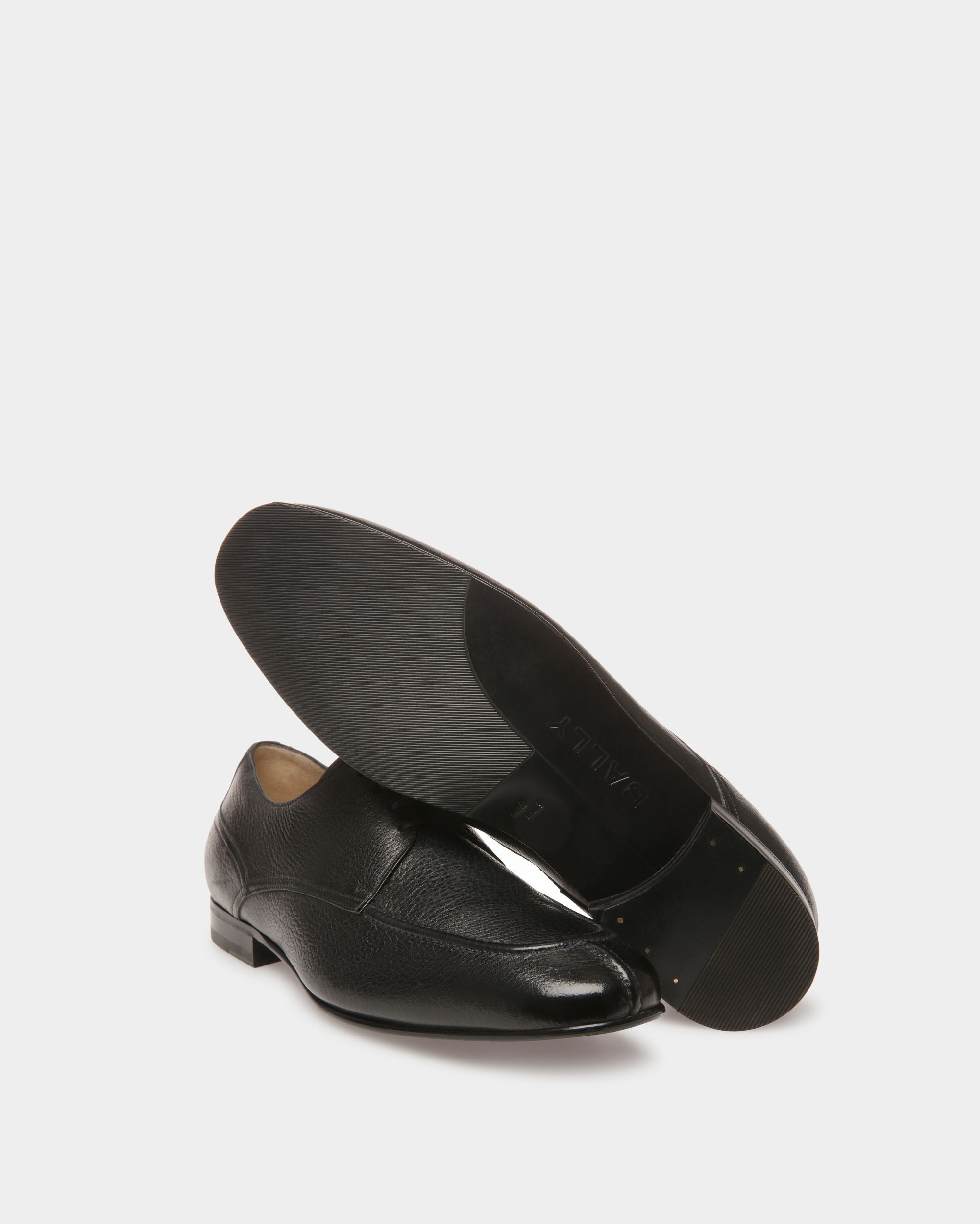 Bally Global - Suisse Derby Shoes In Black Leather - Black