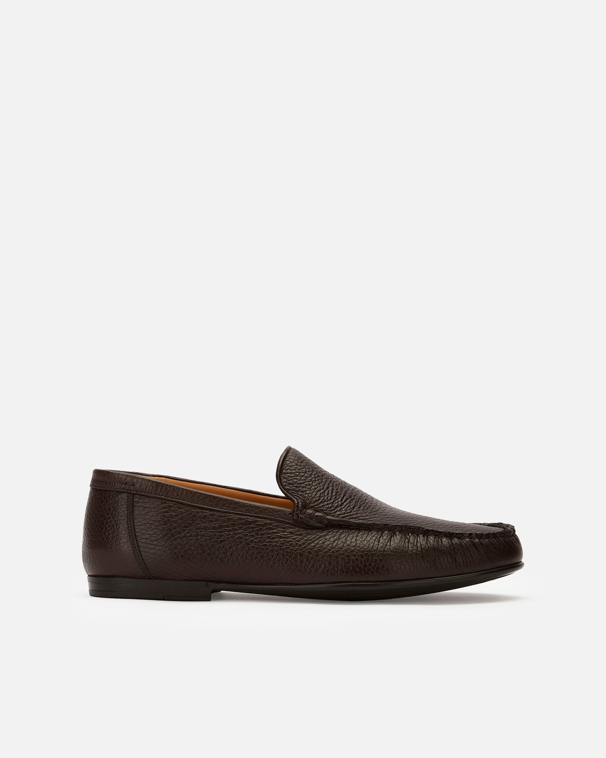 Bally Global - Men's Brown Leather Loafers - Brown