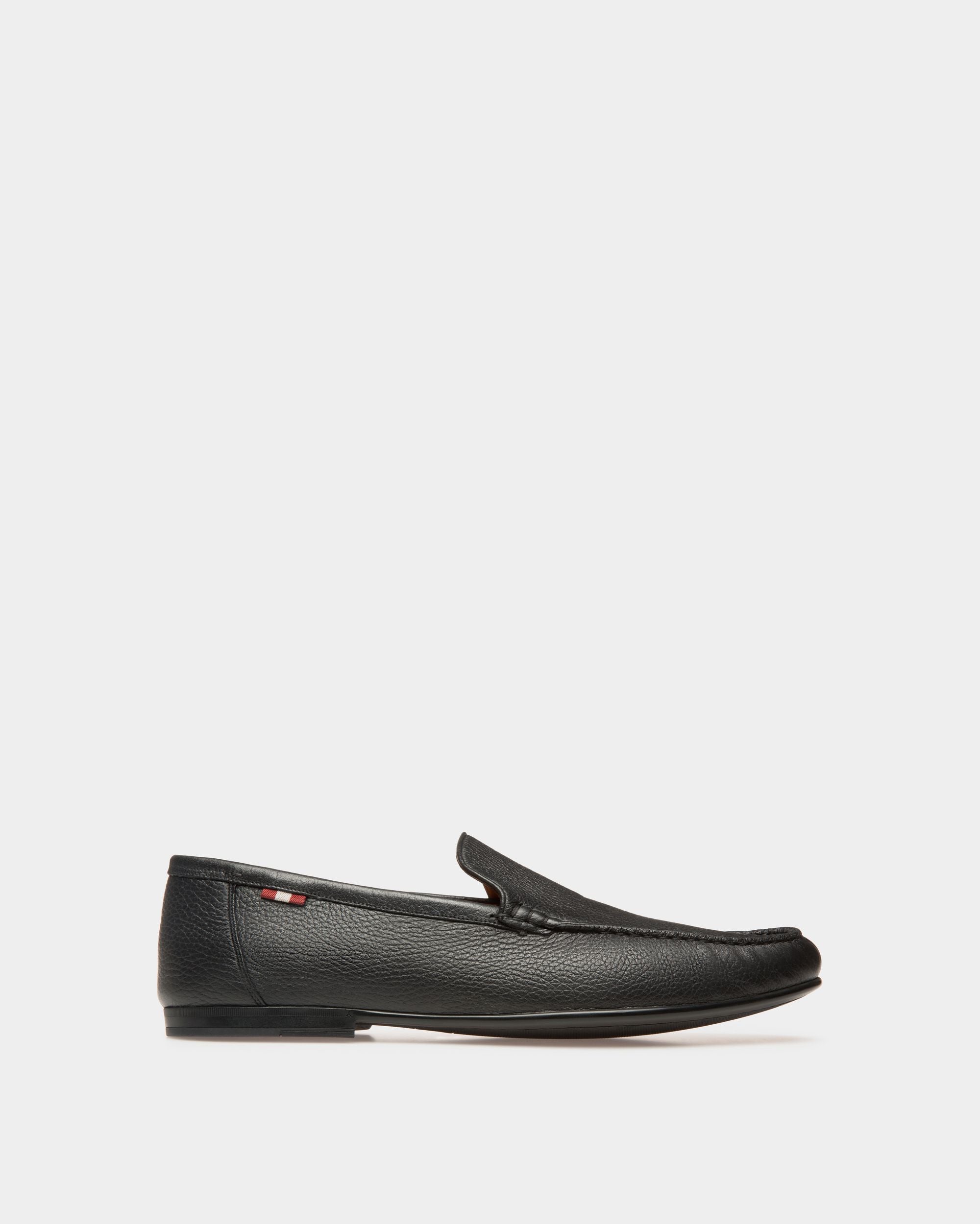 Bally Global - Men's Black Leather Loafers - Black