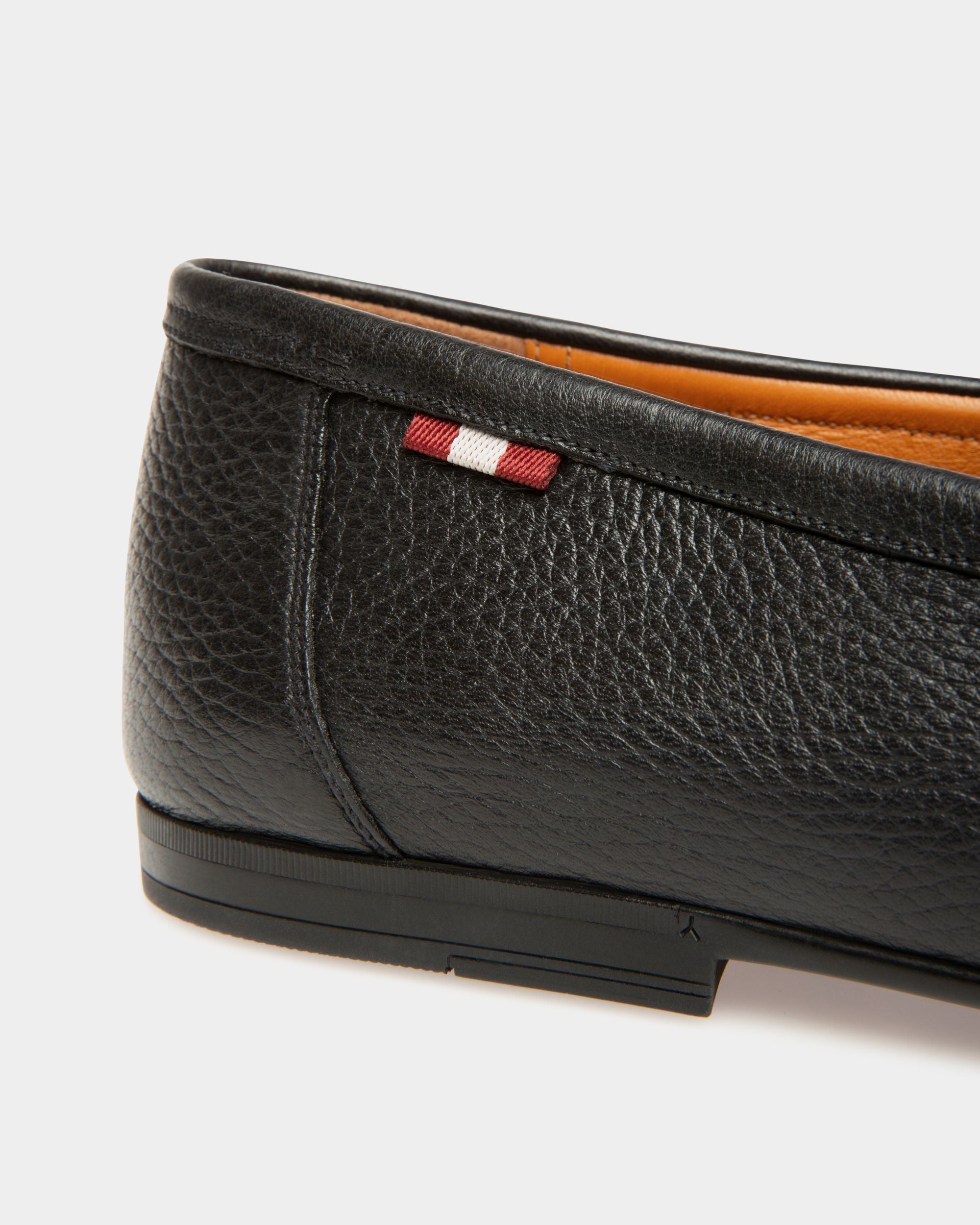 Bally Global - Men's Black Leather Loafers - Black