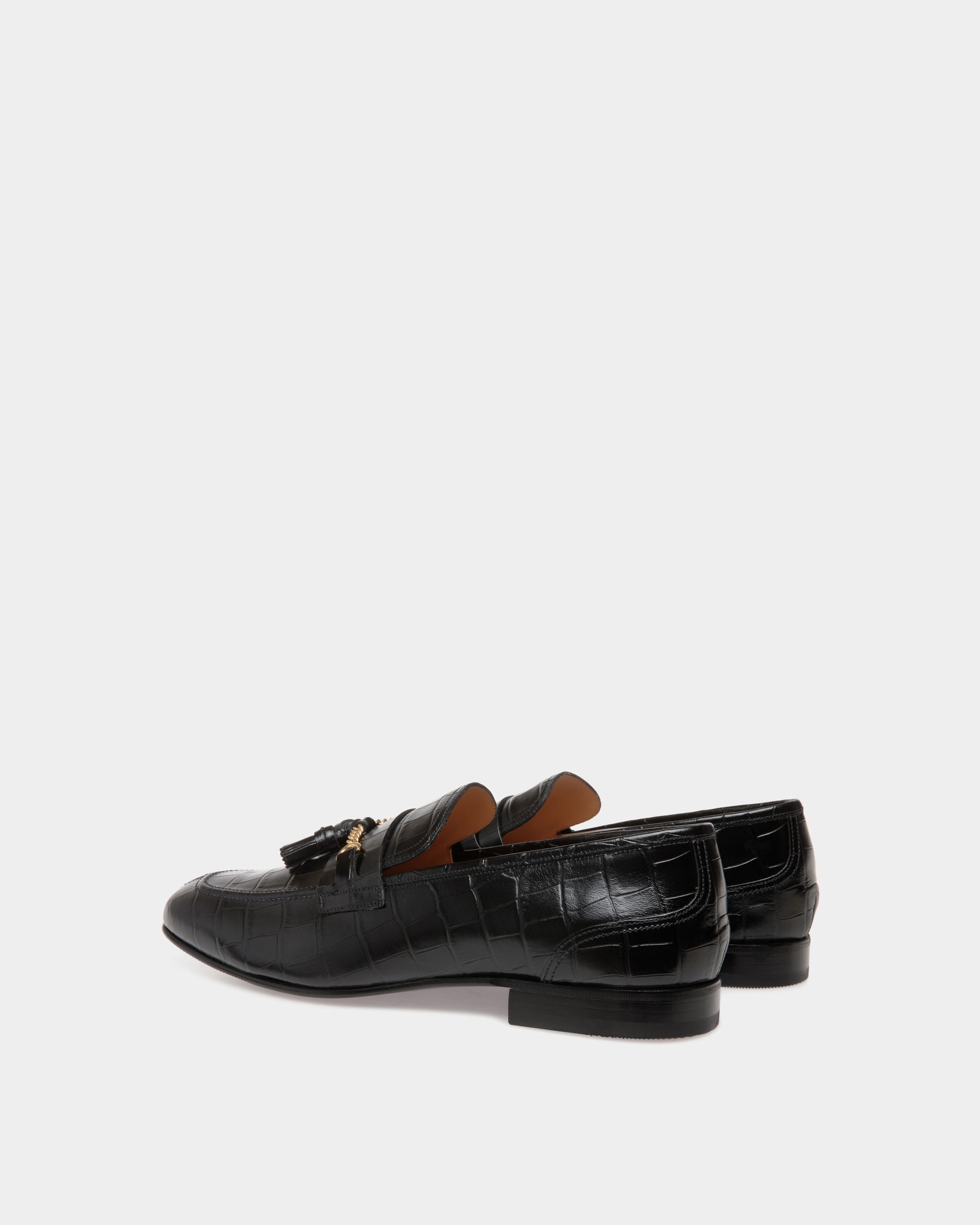 Bally Global - Suisse Loafer In Black Leather - Black