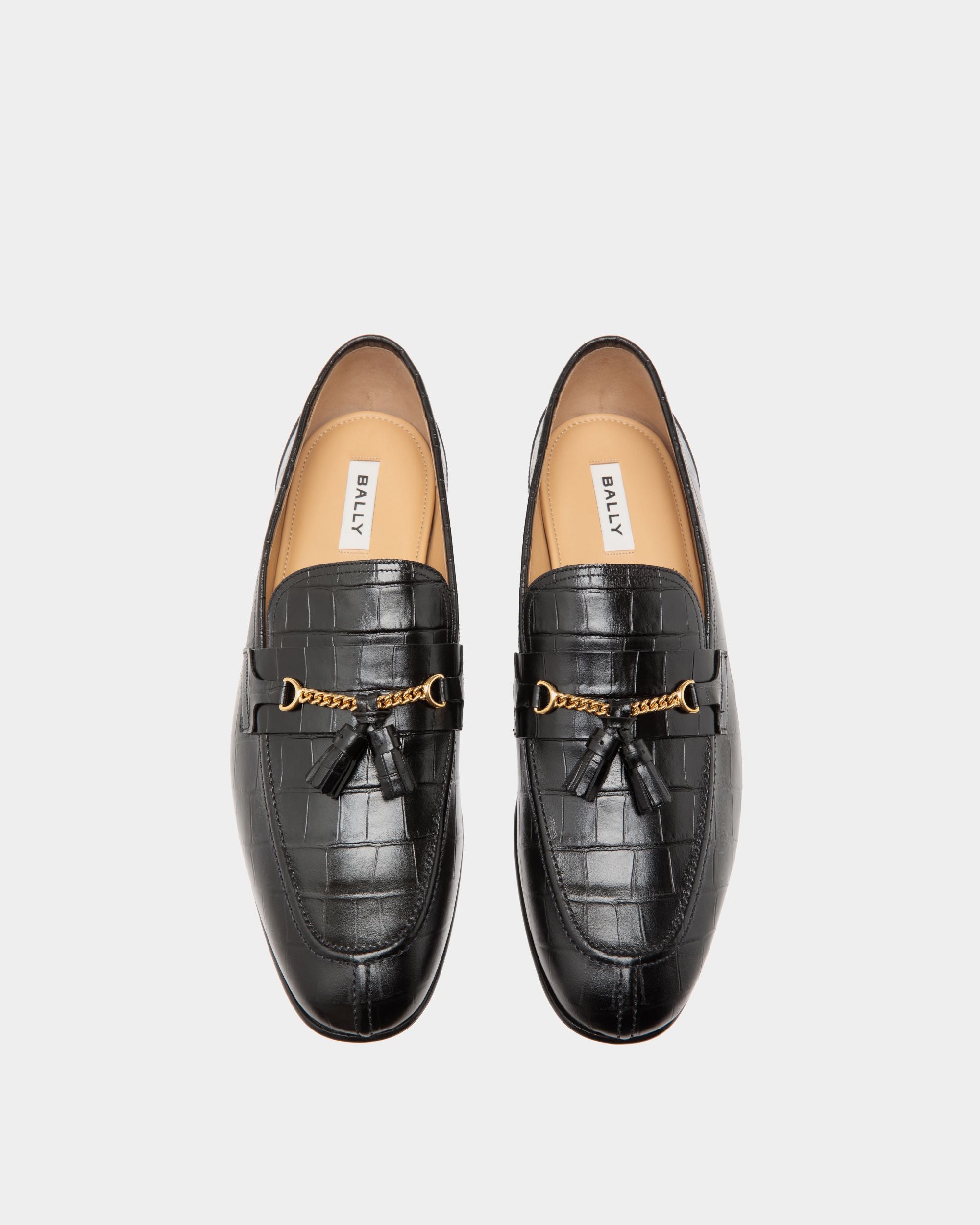 Bally Global - Suisse Loafer In Black Leather - Black