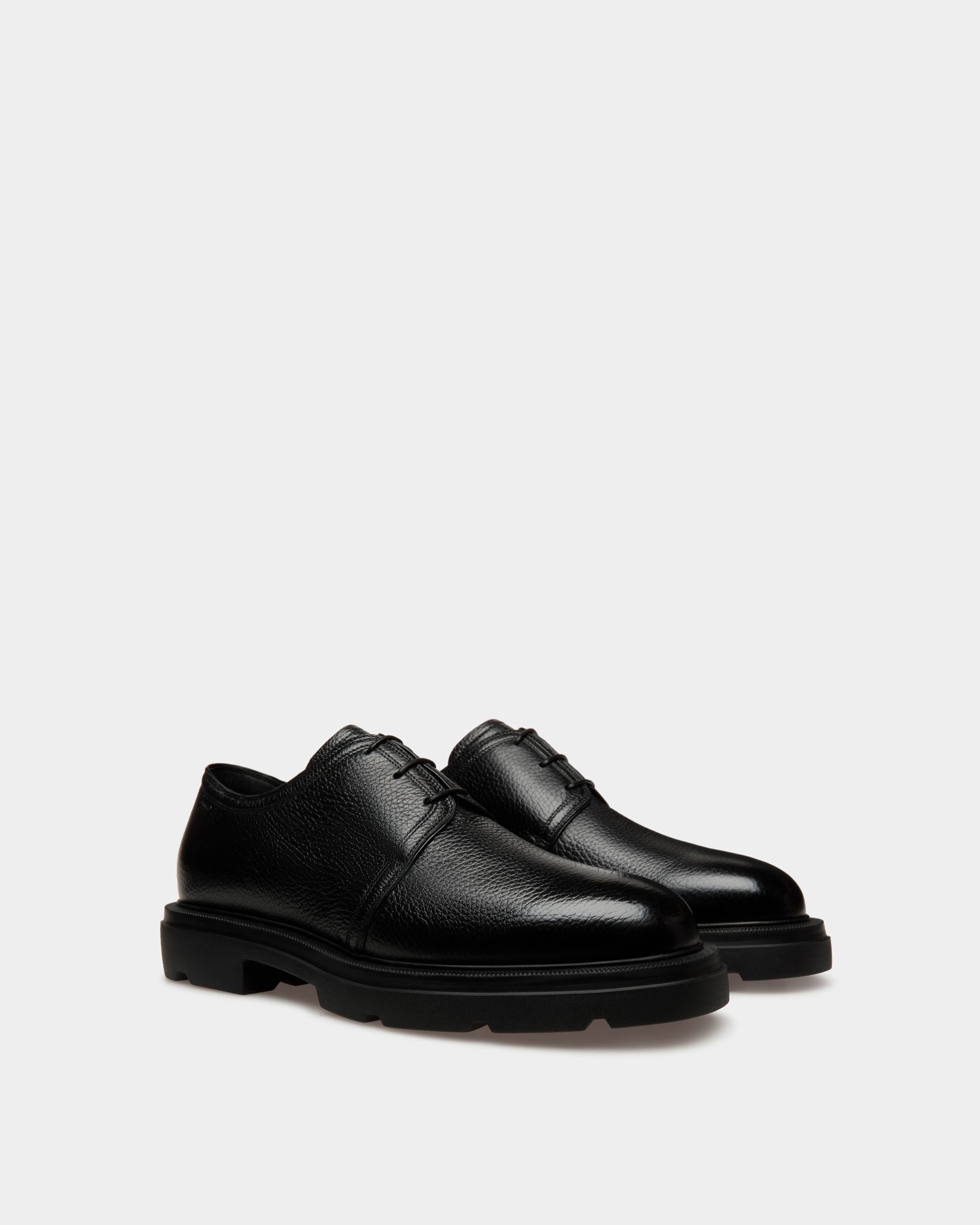 Bally Global - Zapatos Derby Zurich De Piel Negra - Negro