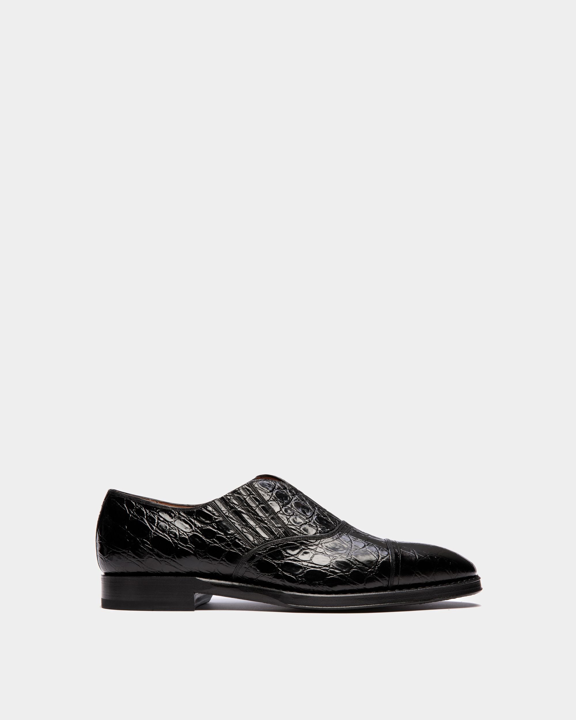 Bally Global - Scribe Loafer in Black Printed Leather - Black