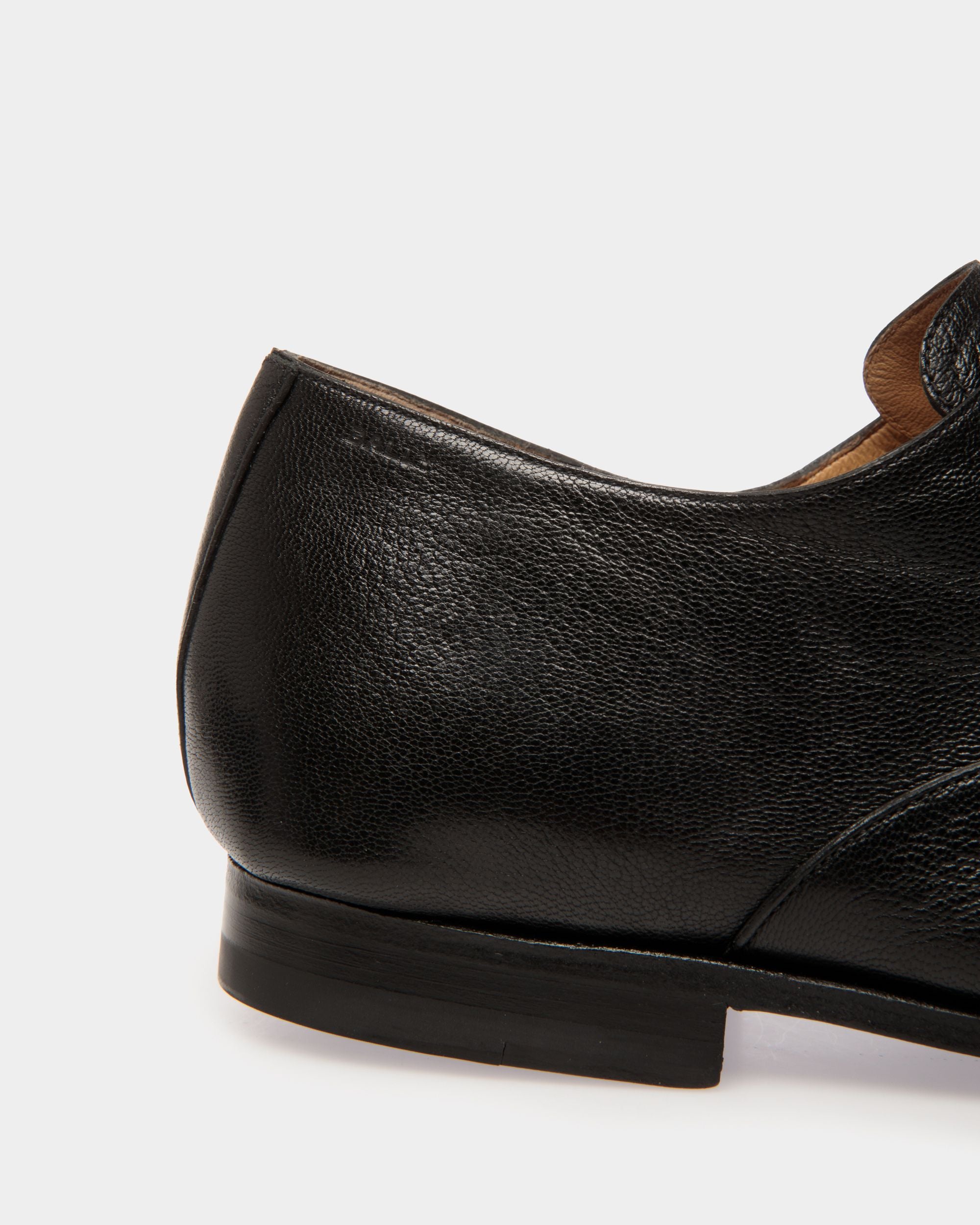 Bally Global - Plume Oxford in Black Grained Leather - Black