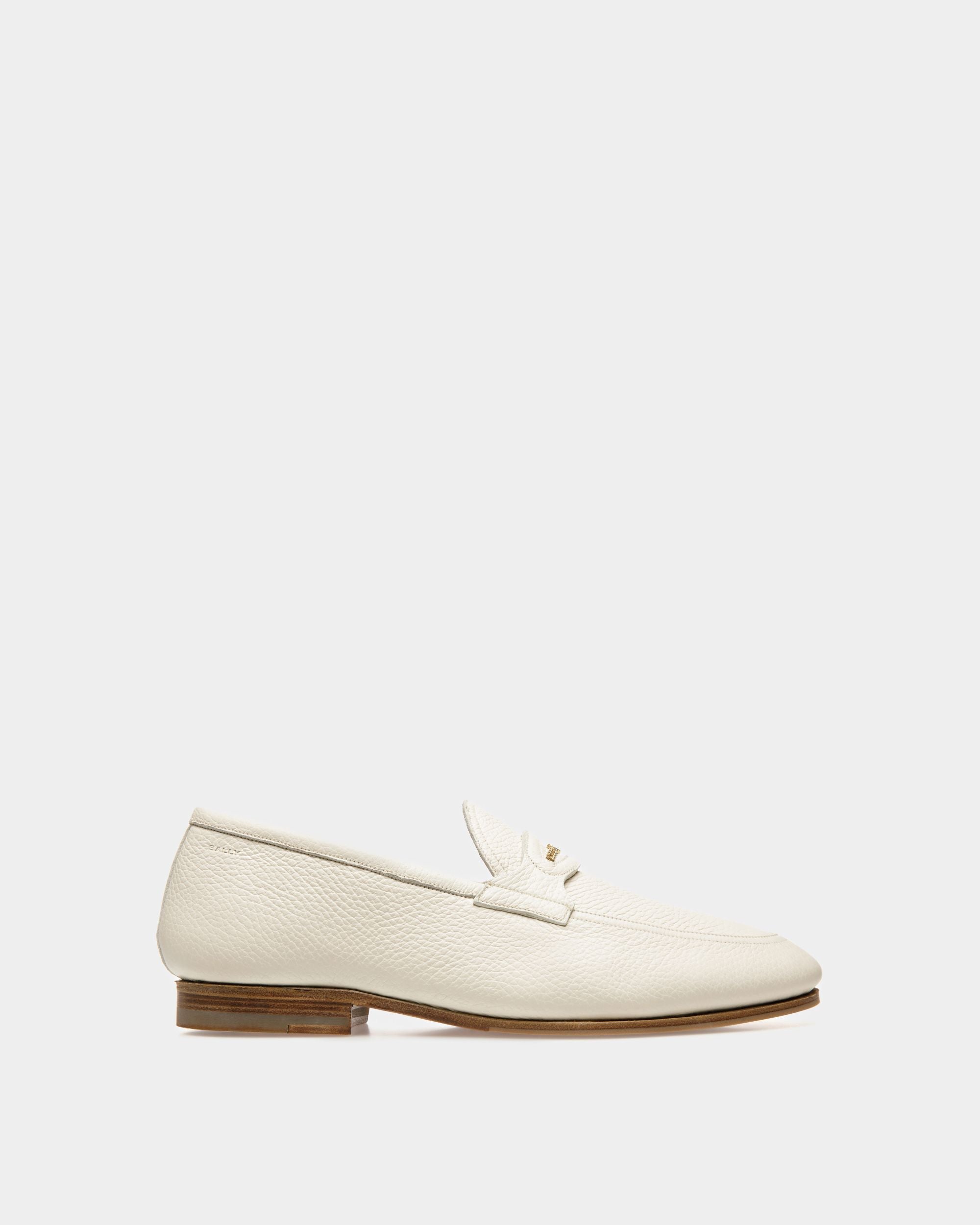 Bally Global - Pesek Loafers In White Leather - Blanco