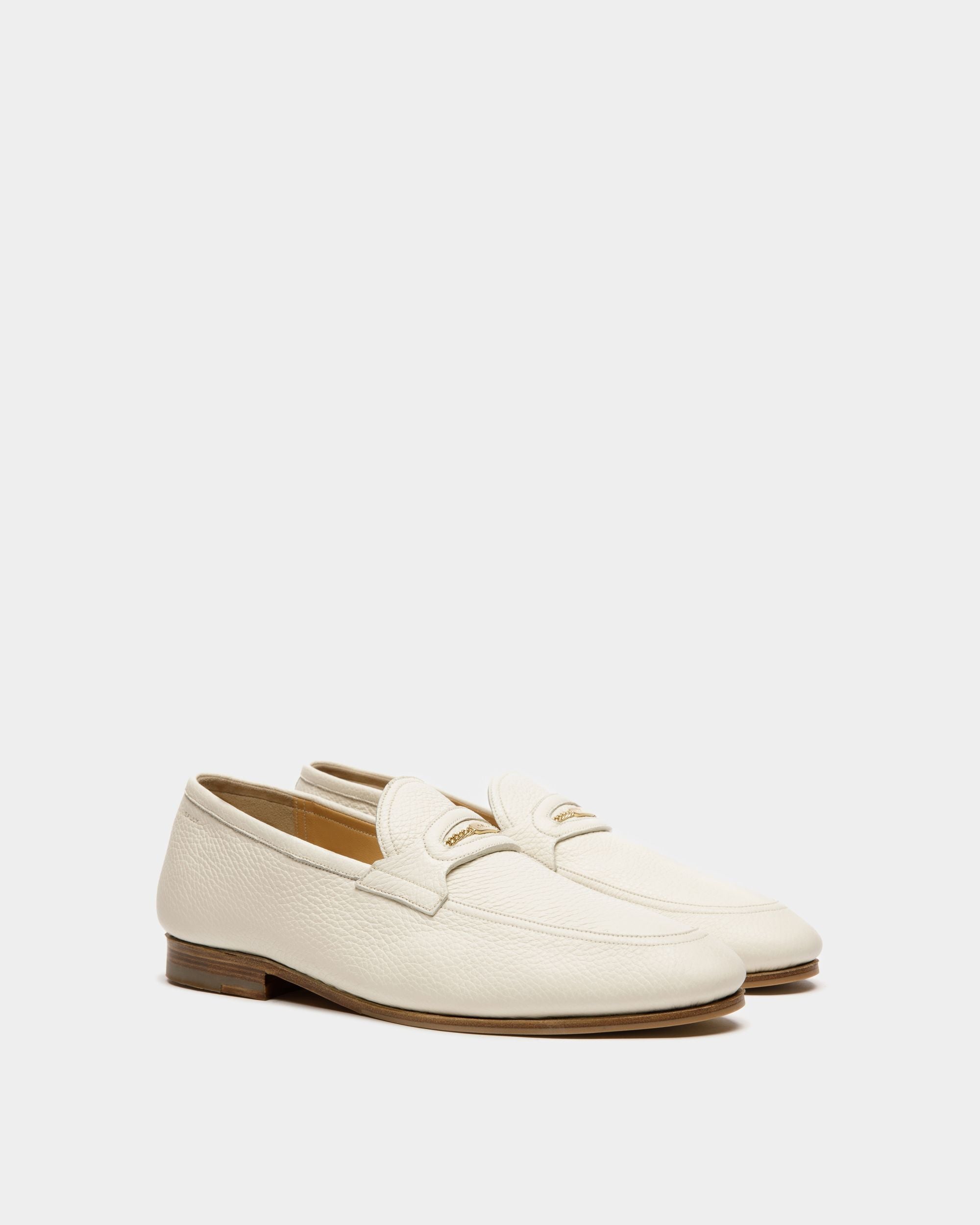 Bally Global - Pesek Loafers In White Leather - White