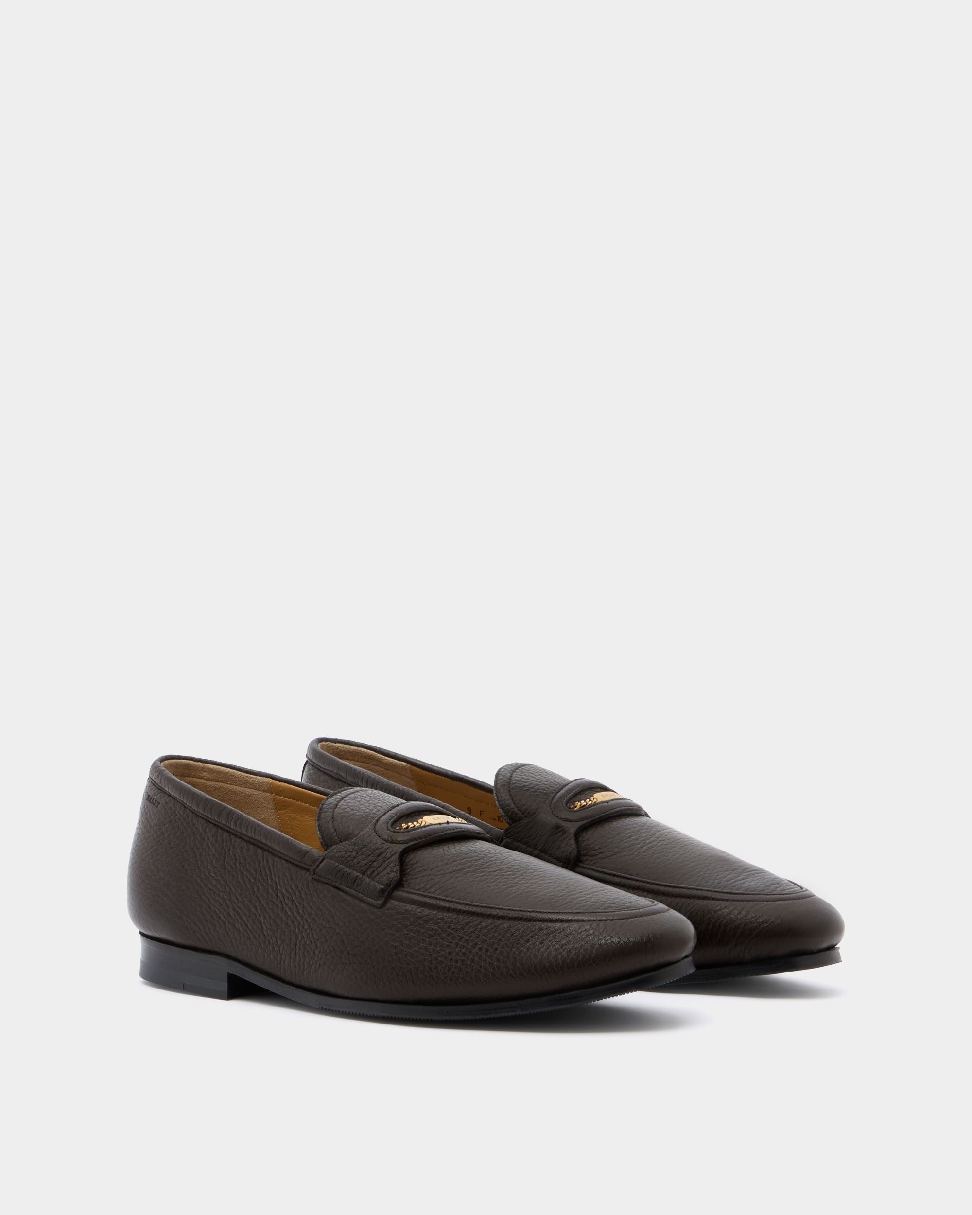 Bally Global - Plume Loafer In Brown Leather - Brown