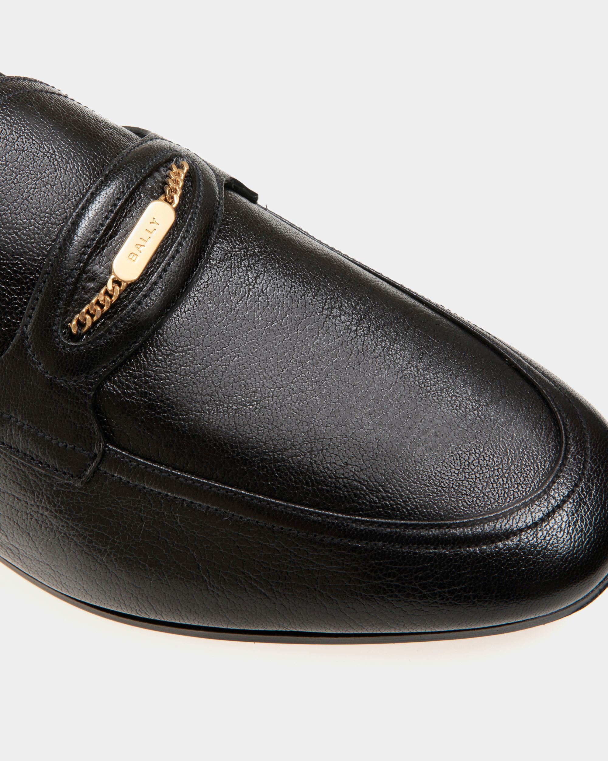Bally Global - Plume Loafer in Black Grained Leather - Black