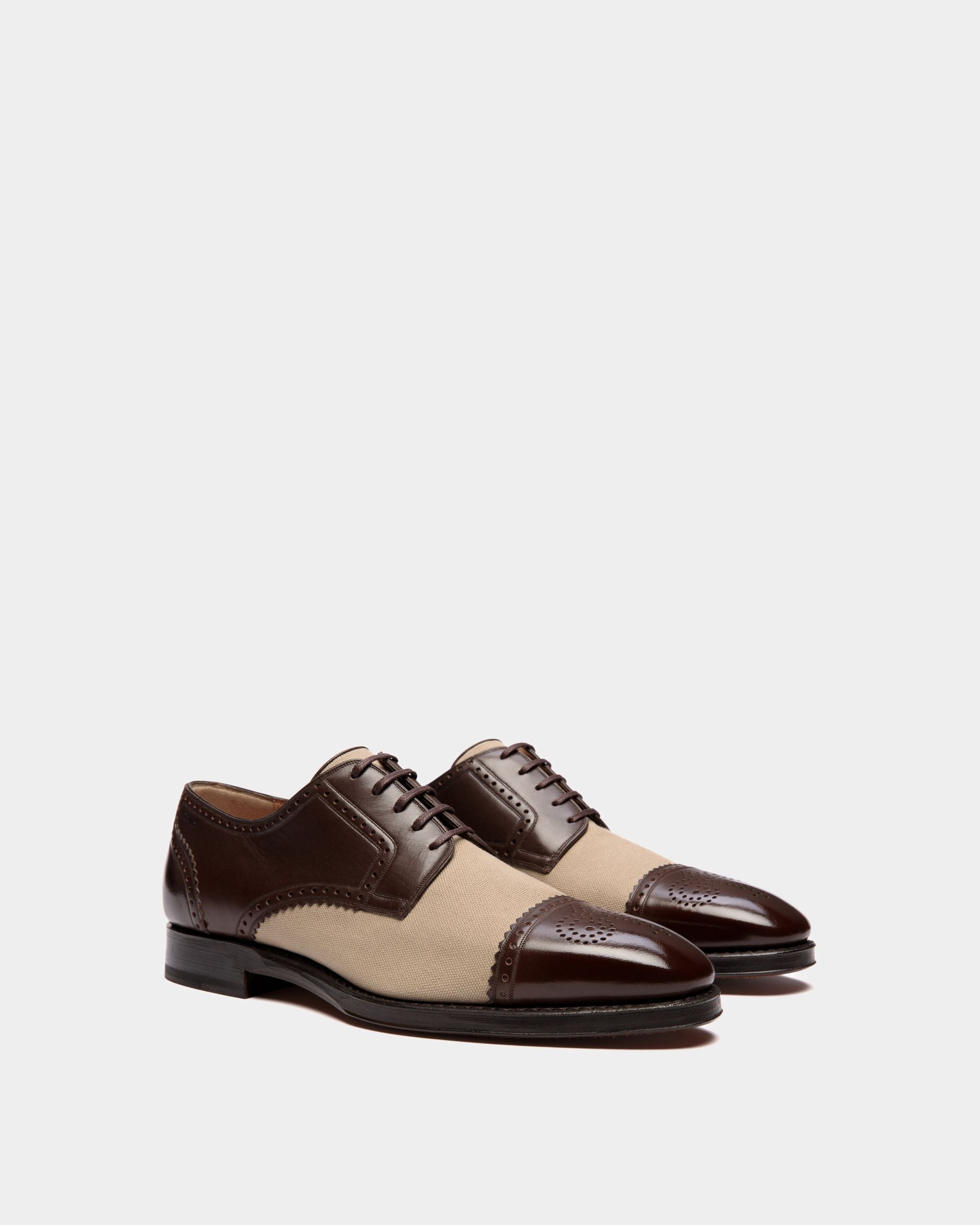 Bally Global - Scribe Derby in Leather and Fabric - Multicolor
