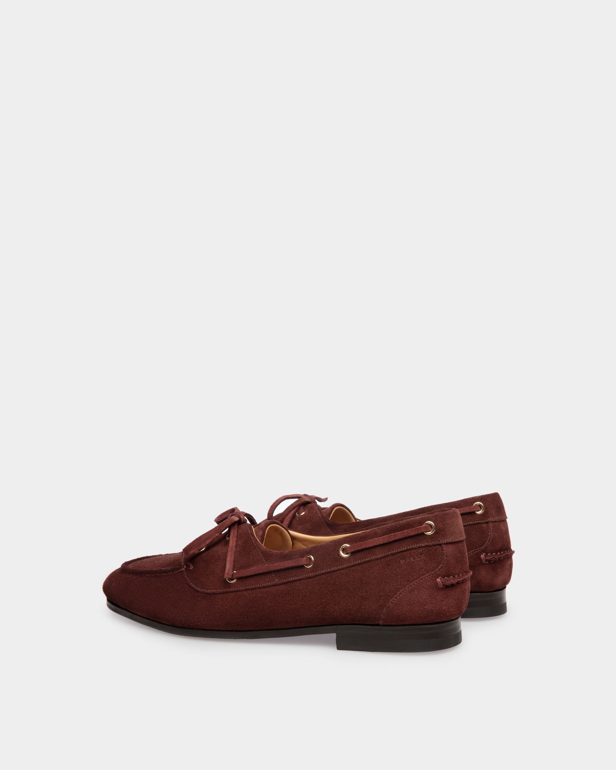 Bally Global - Plume Moccasin in Chestnut Brown Suede - Brown