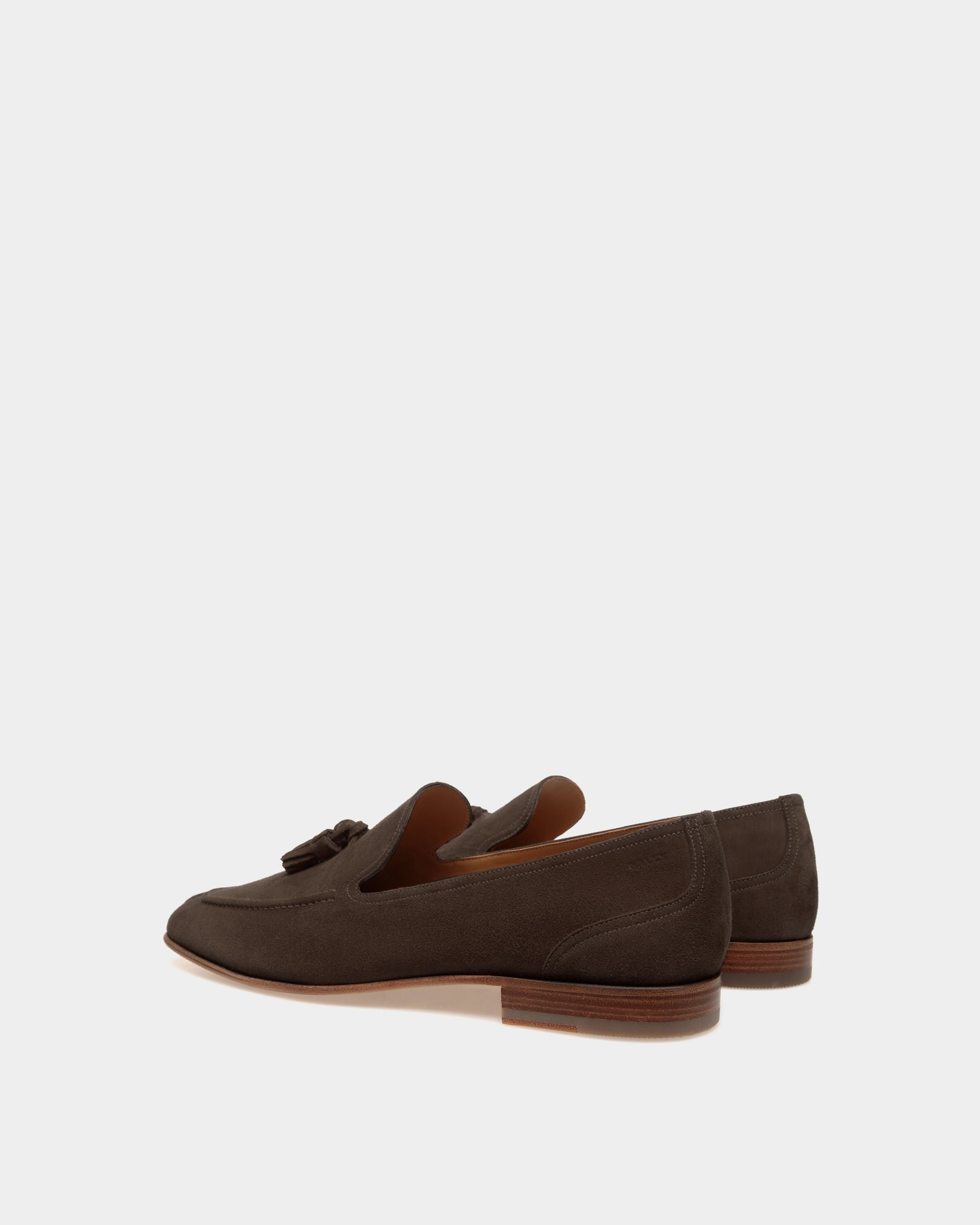 Bally Global - Suisse Loafer in Suede - Brown