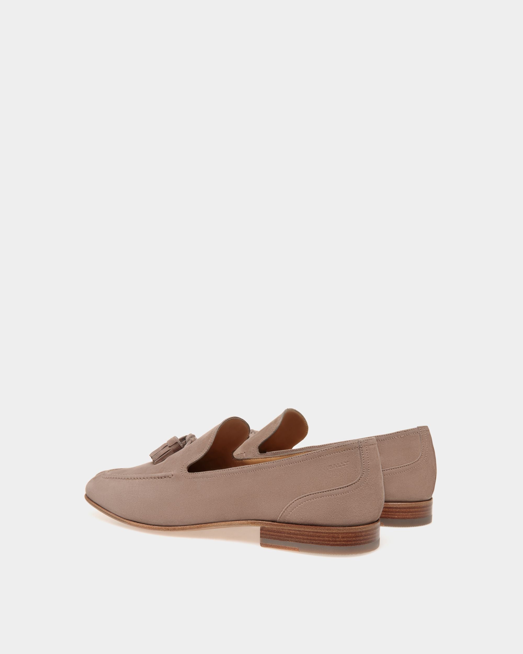 Bally Global - Suisse Loafer in Suede - Beige