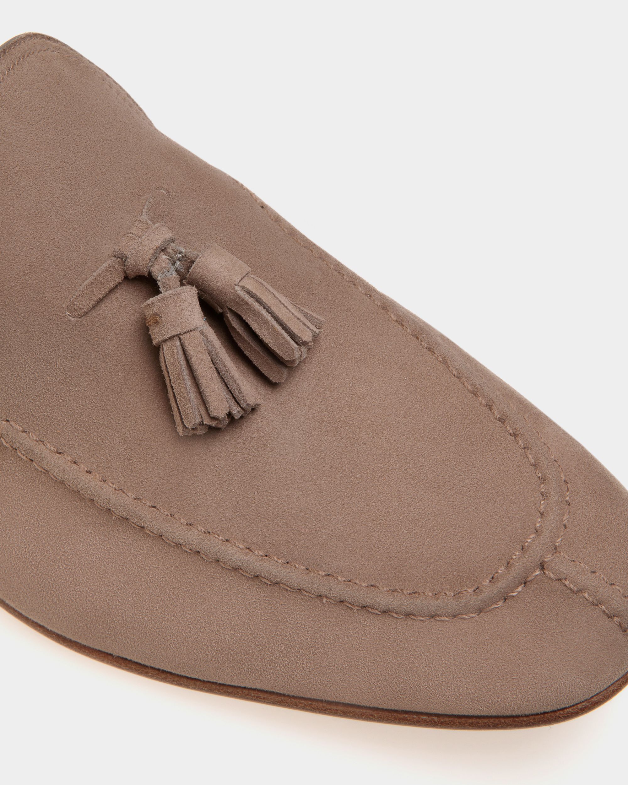 Bally Global - Suisse Loafer in Suede - Beige