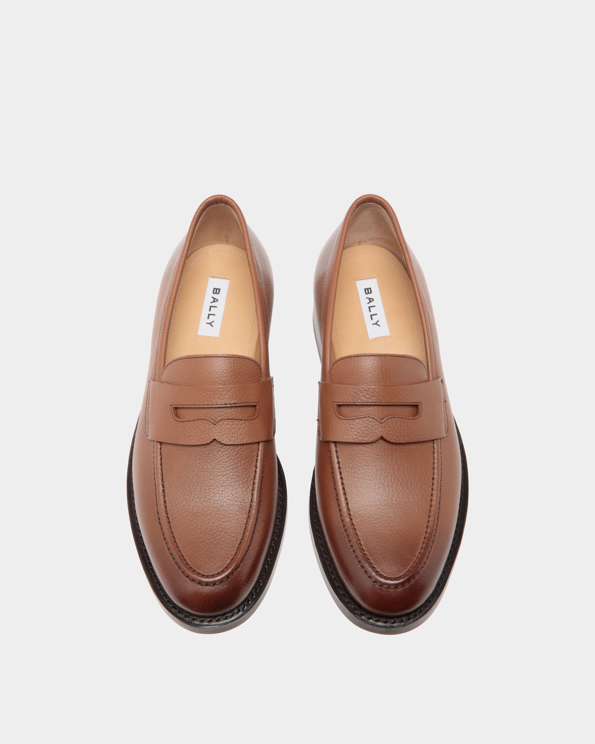 Bally Global - Schoenen Loafer in Brown Embossed Leather - Brown