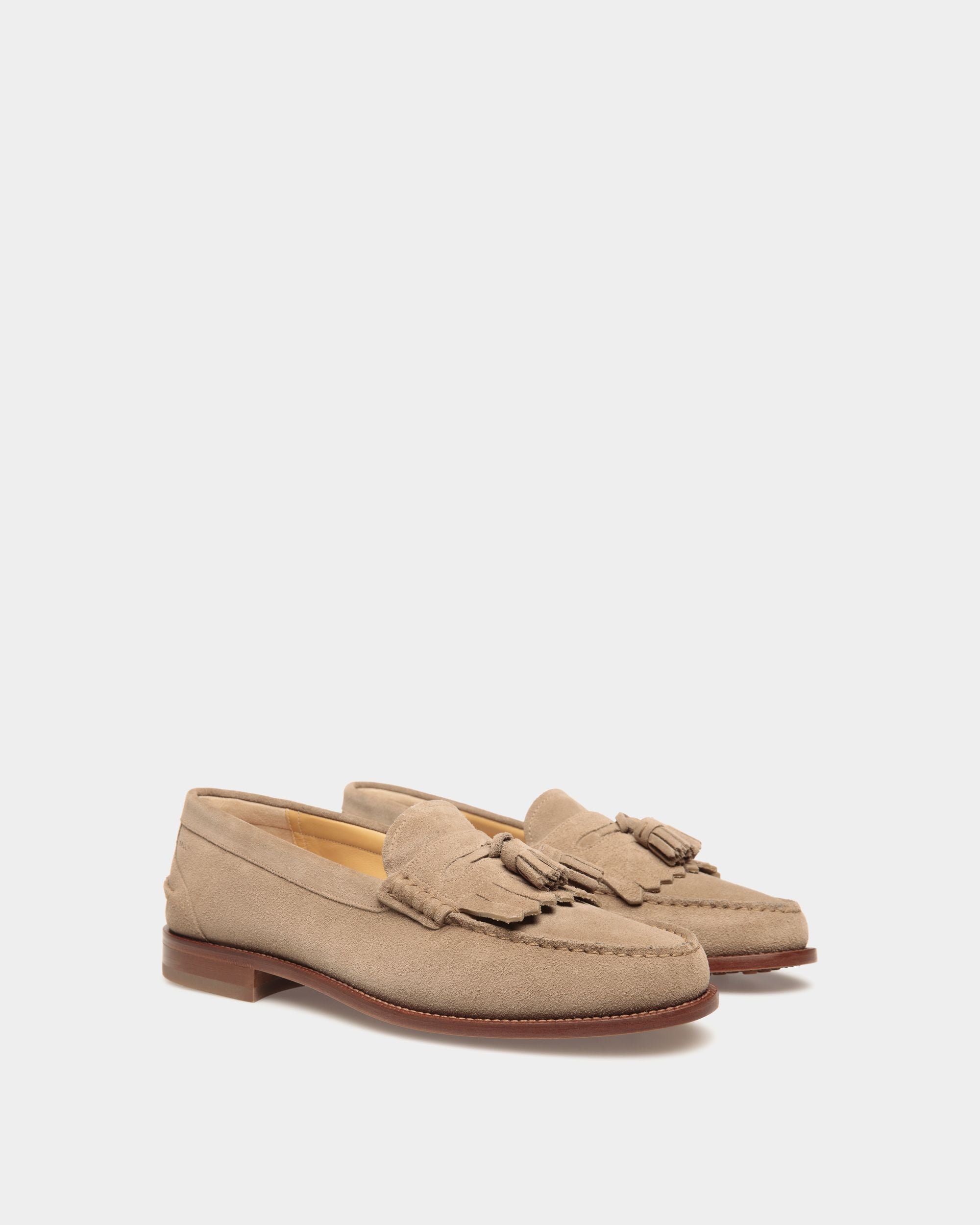 Bally Global - Oregon Loafer in Suede - Beige