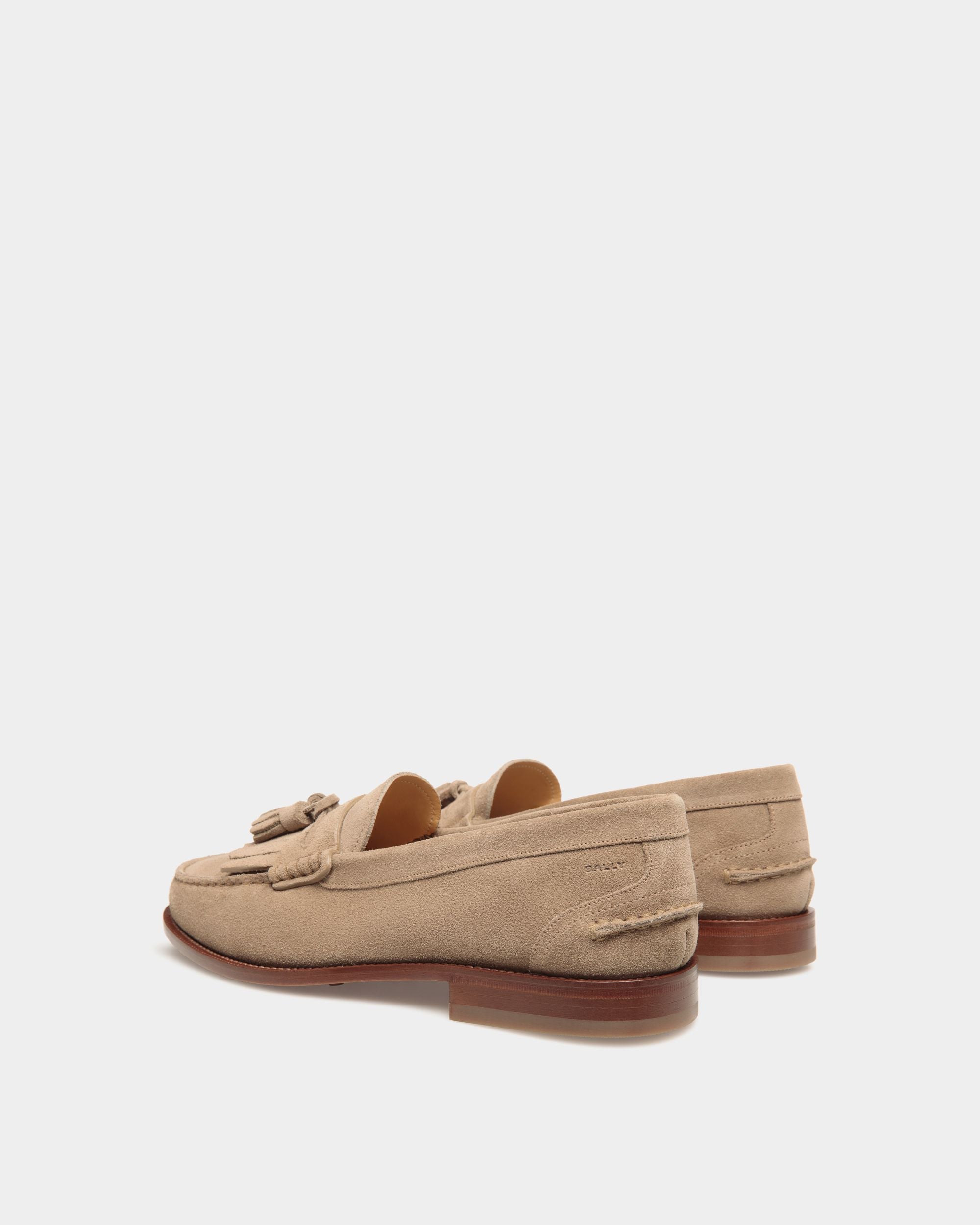 Bally Global - Oregon Loafer in Suede - Beige