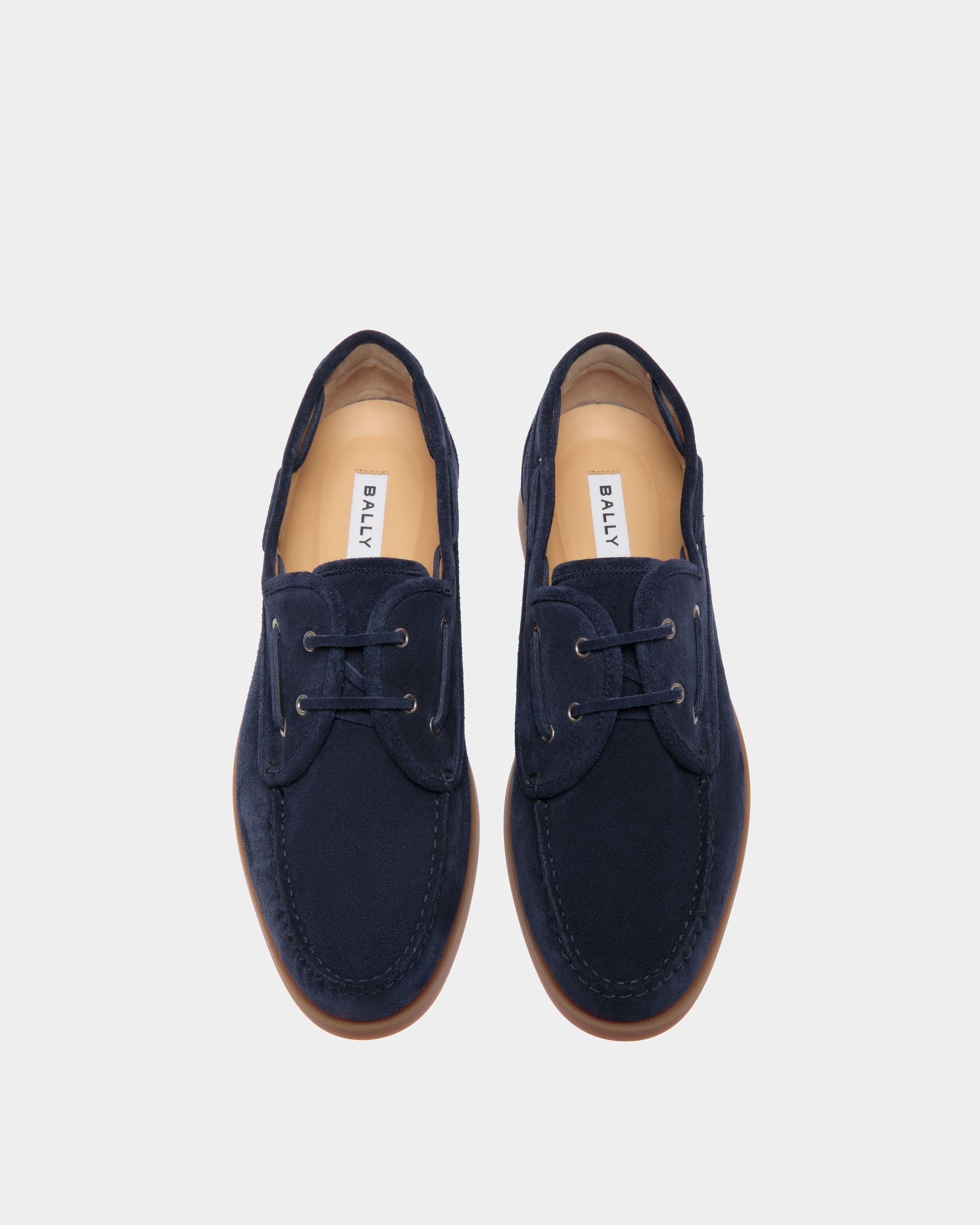 Bally Global - Nelson Moccassins In Blue Leather - Blue