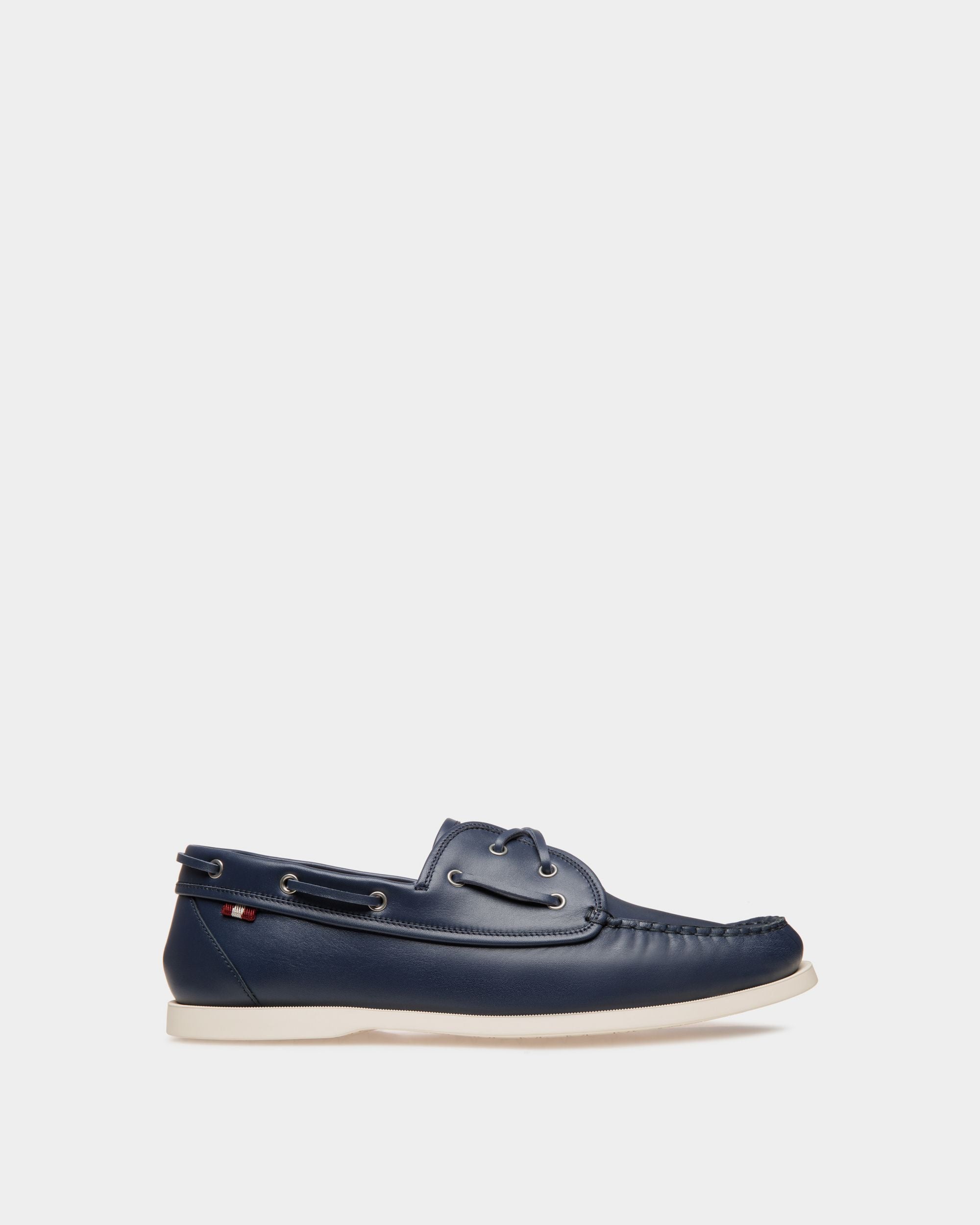 Bally Global - Mocasines Nelson De Piel - Azul