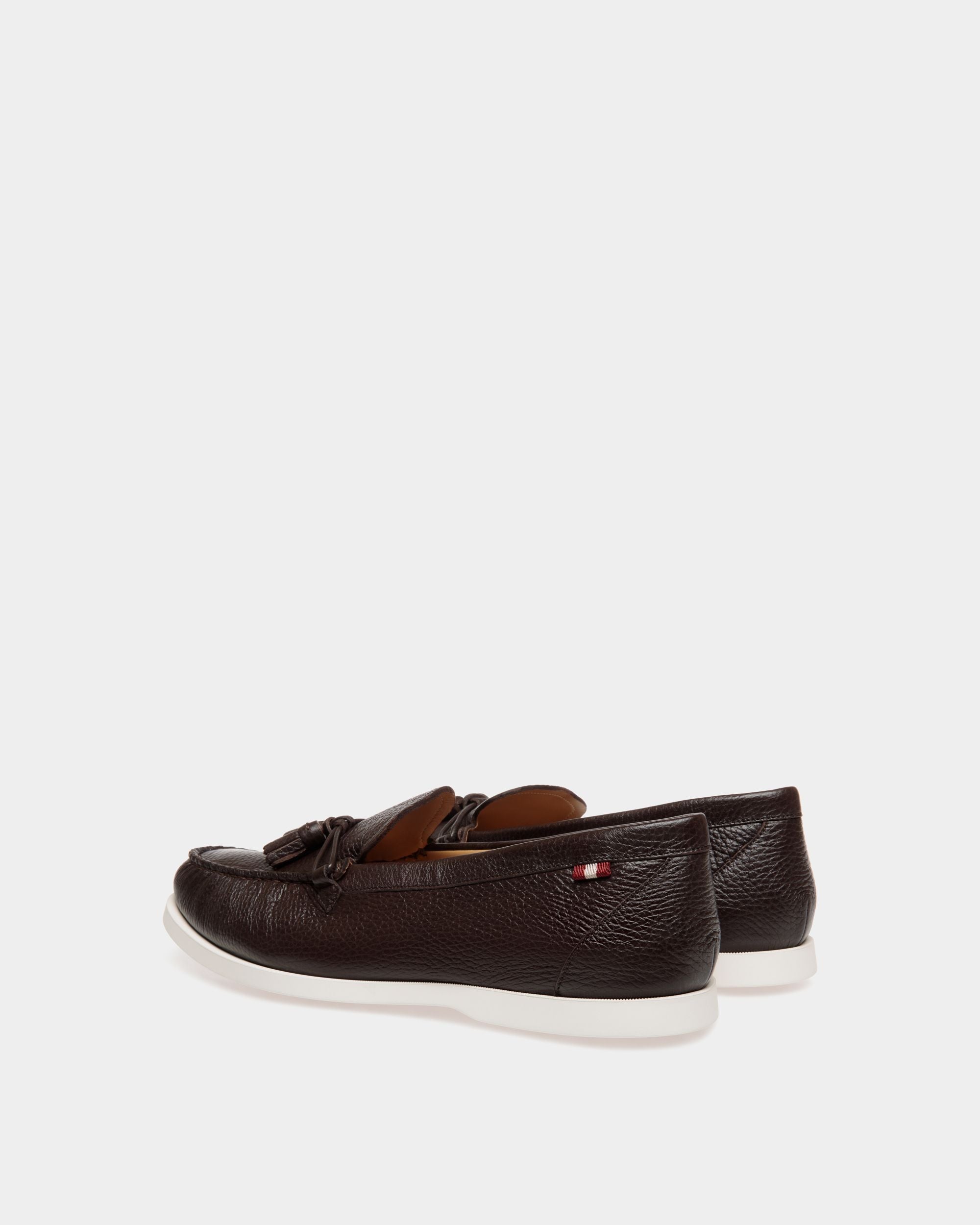 Bally Global - Mocasín Nelson De Piel Granulada Marrón - Marrón