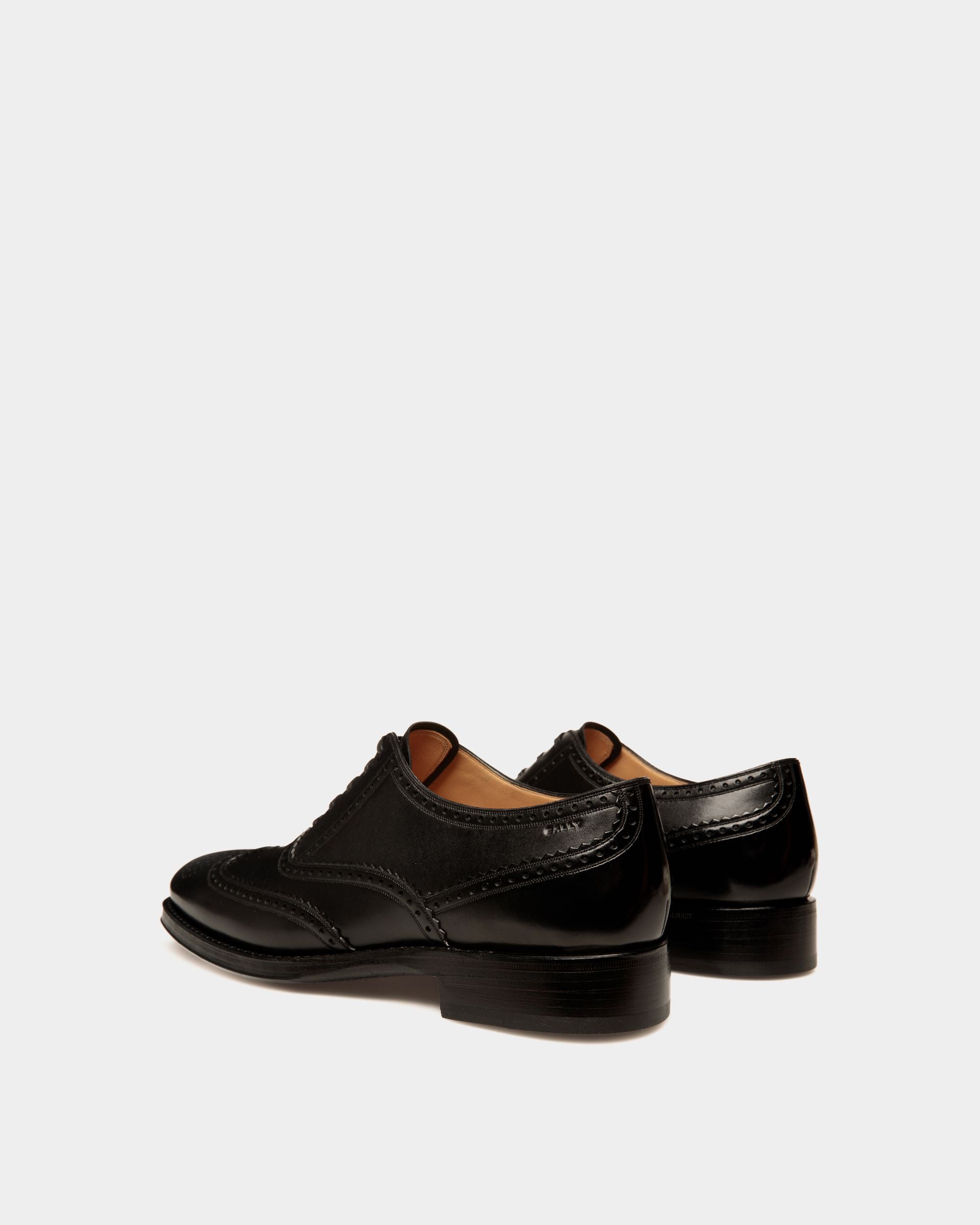 Bally Global - Zapato Oxford Scribe Un De Piel Negra - Negro
