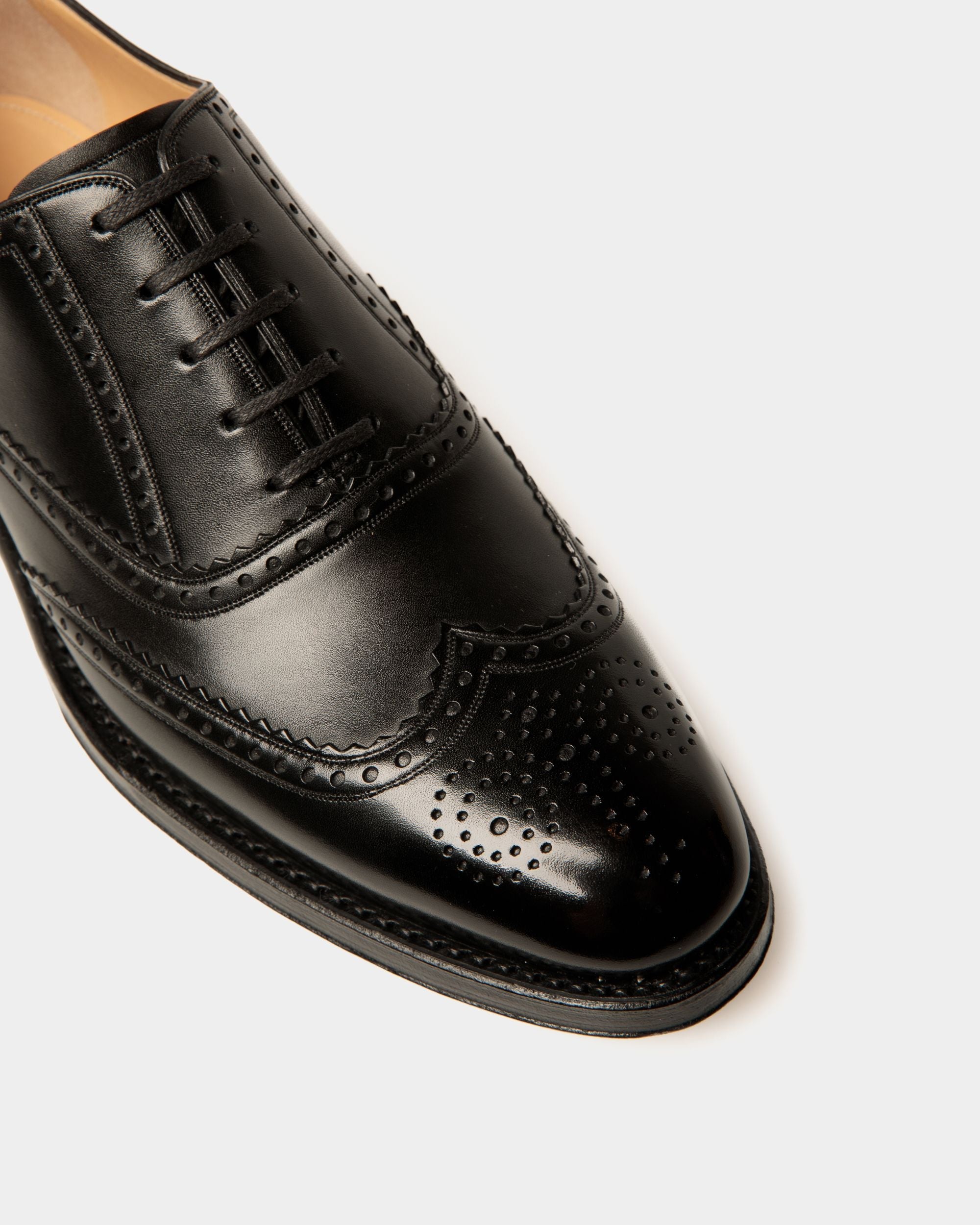 Bally Global - Zapato Oxford Scribe Un De Piel Negra - Negro