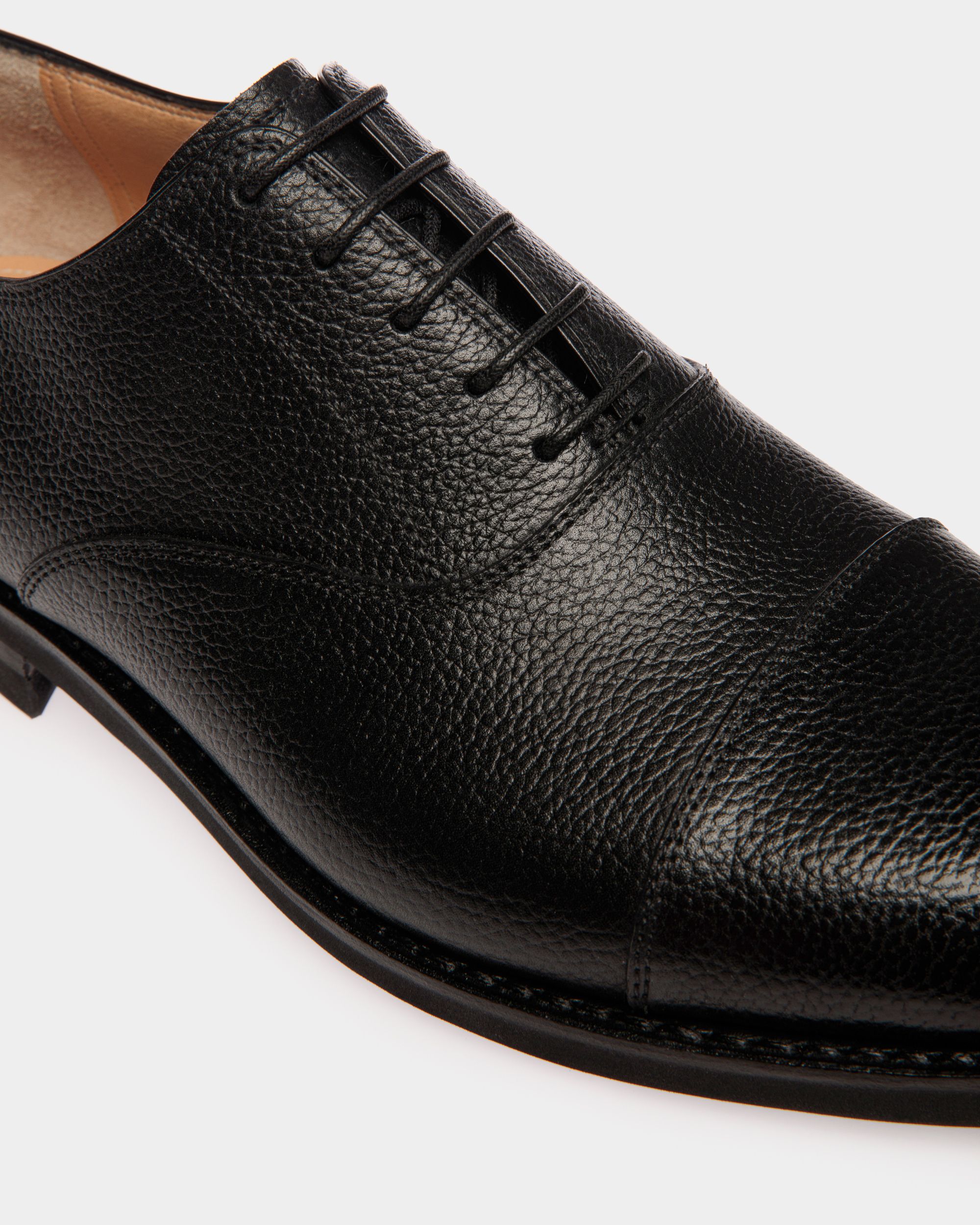 Bally Global - Schoenen Oxford In Black Grained Leather - Black