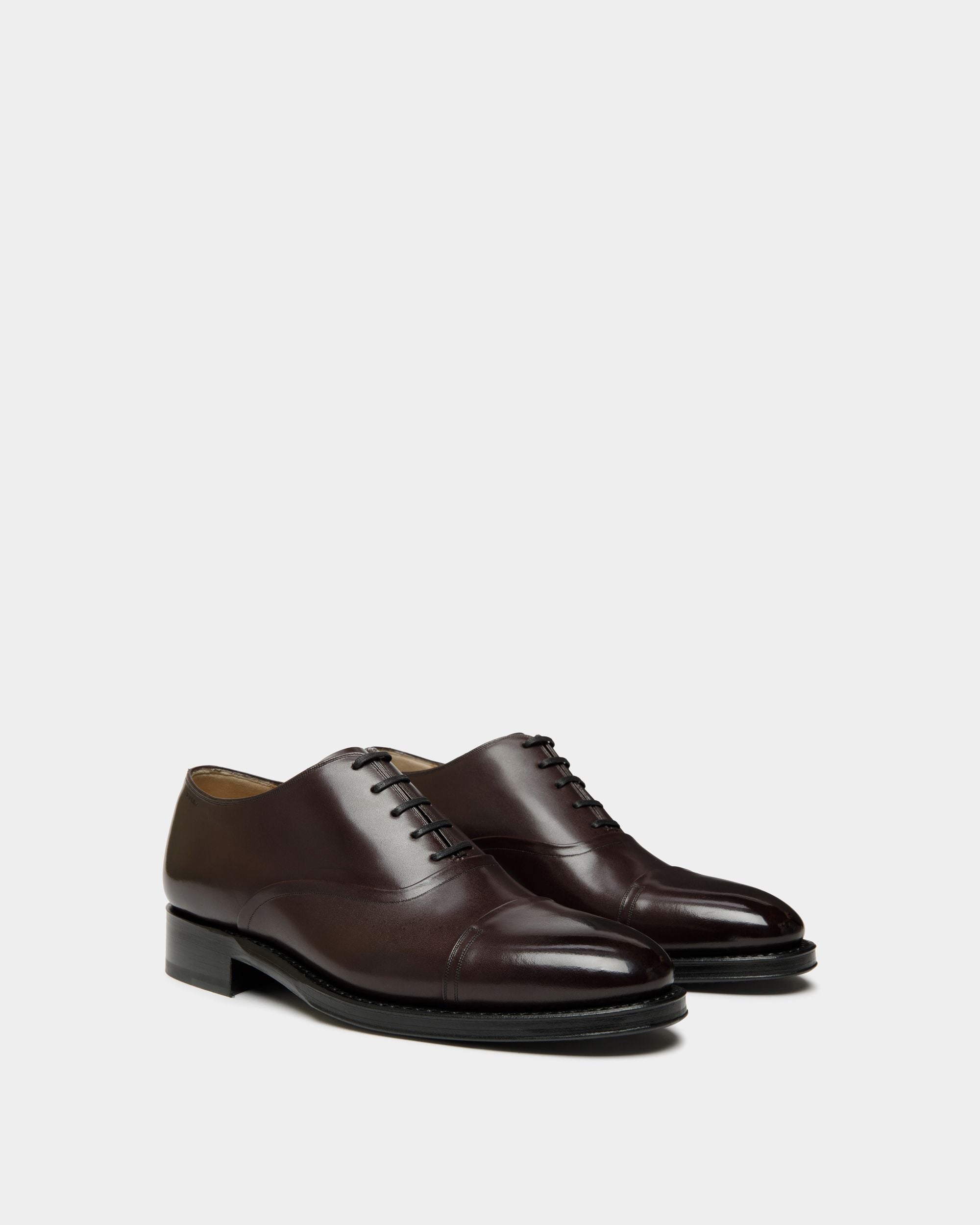 Bally Global - Scribe Un Oxford in Deep Burgundy Leather - Burgundy