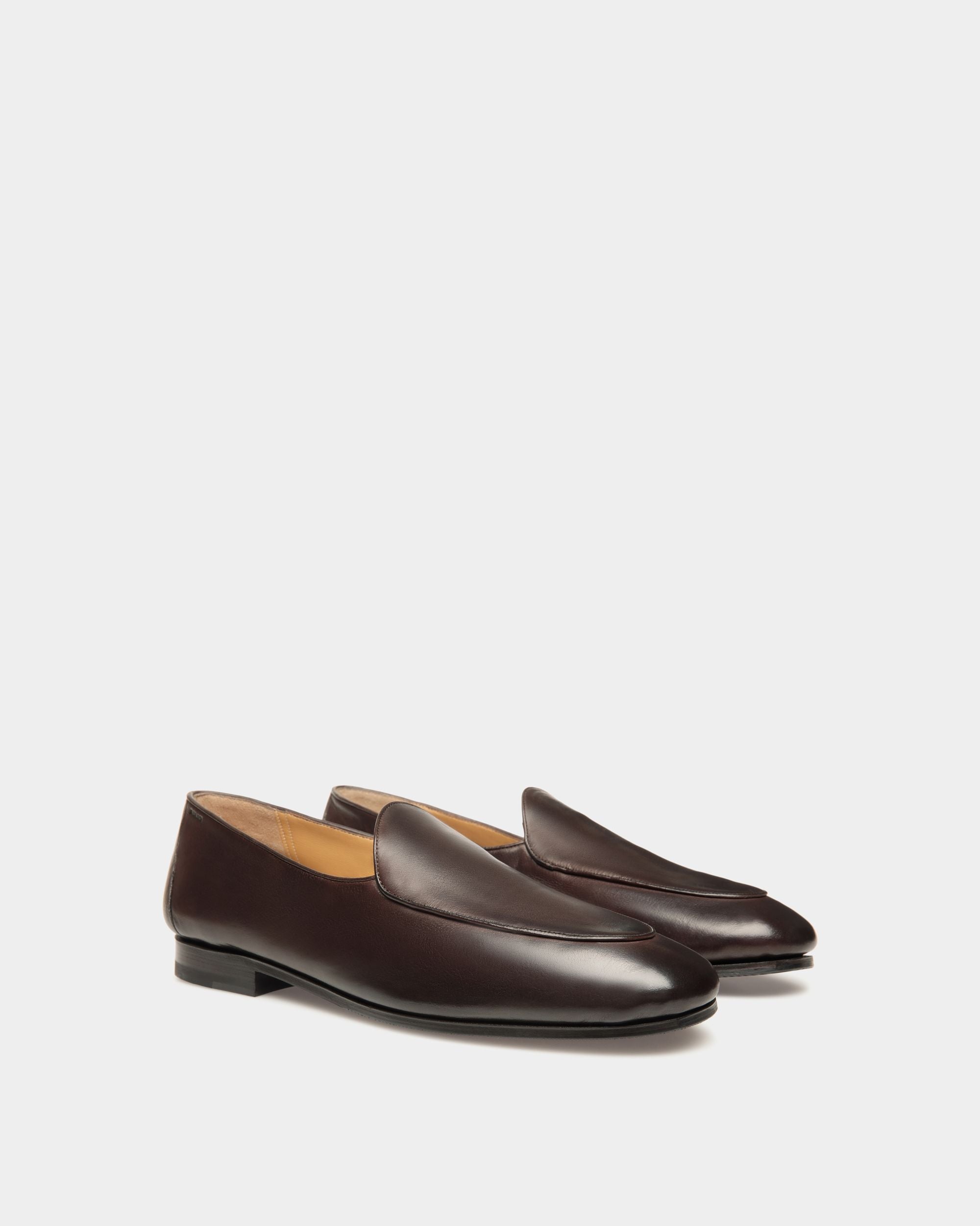 Bally Global - Mocasín Plume De Piel Ébano - Marrón