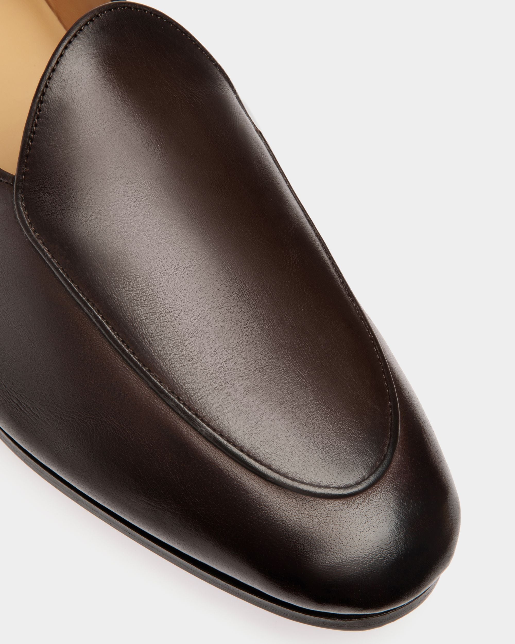 Bally Global - Mocasín Plume De Piel Ébano - Marrón