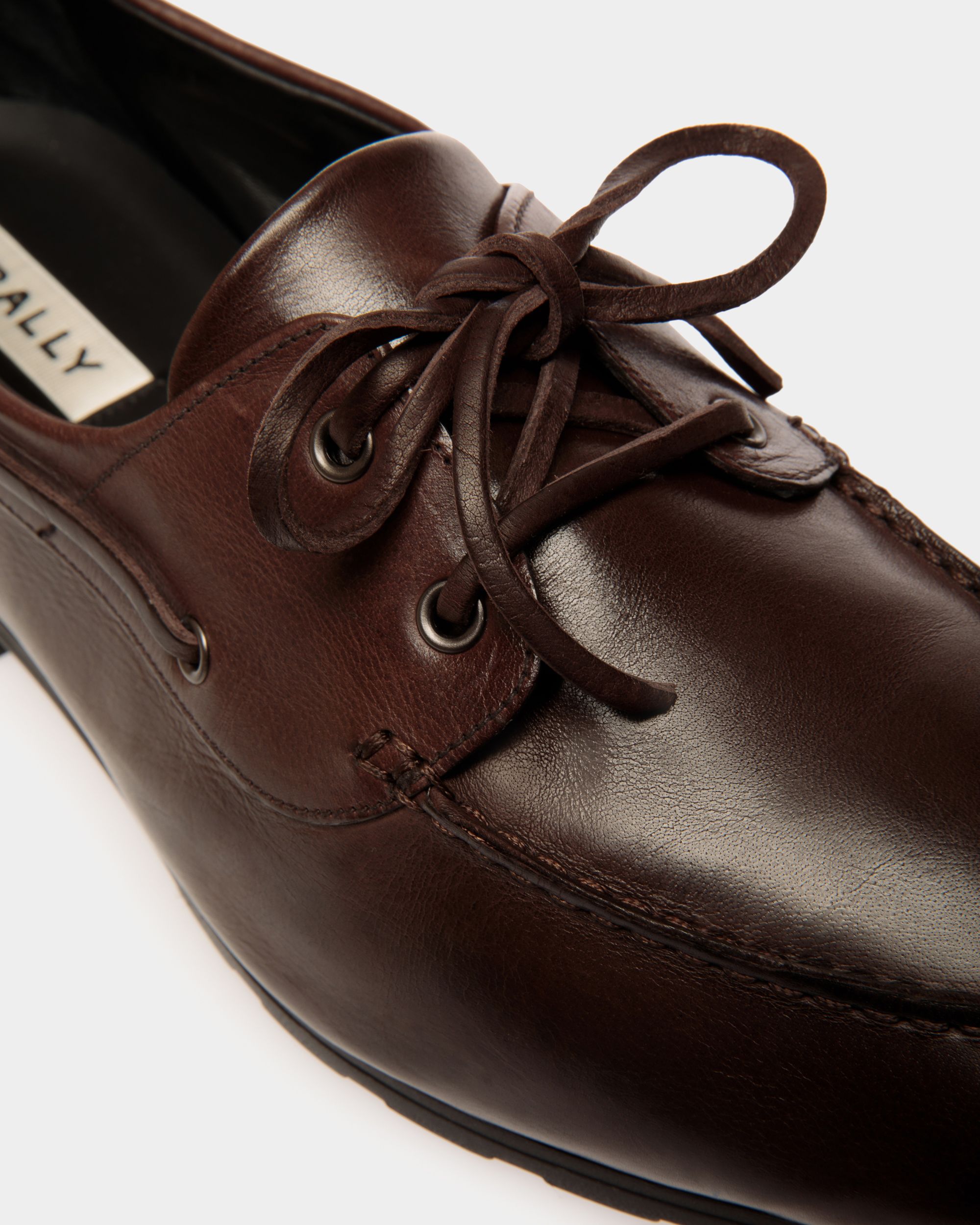 Bally Global - Plume Loafer In Ebano Leather - Brown