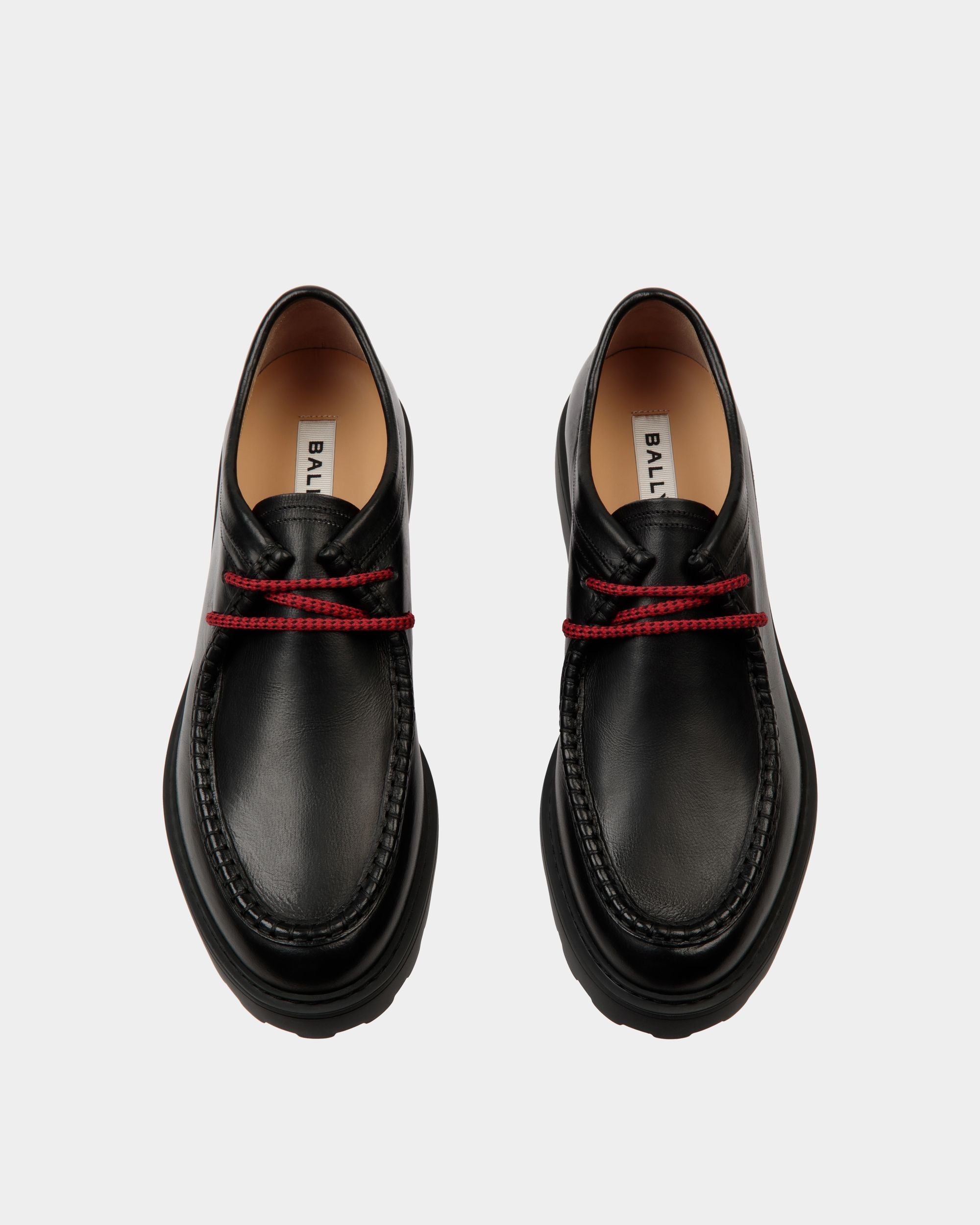 Bally Global - Gusto Derby in Black Leather - Black
