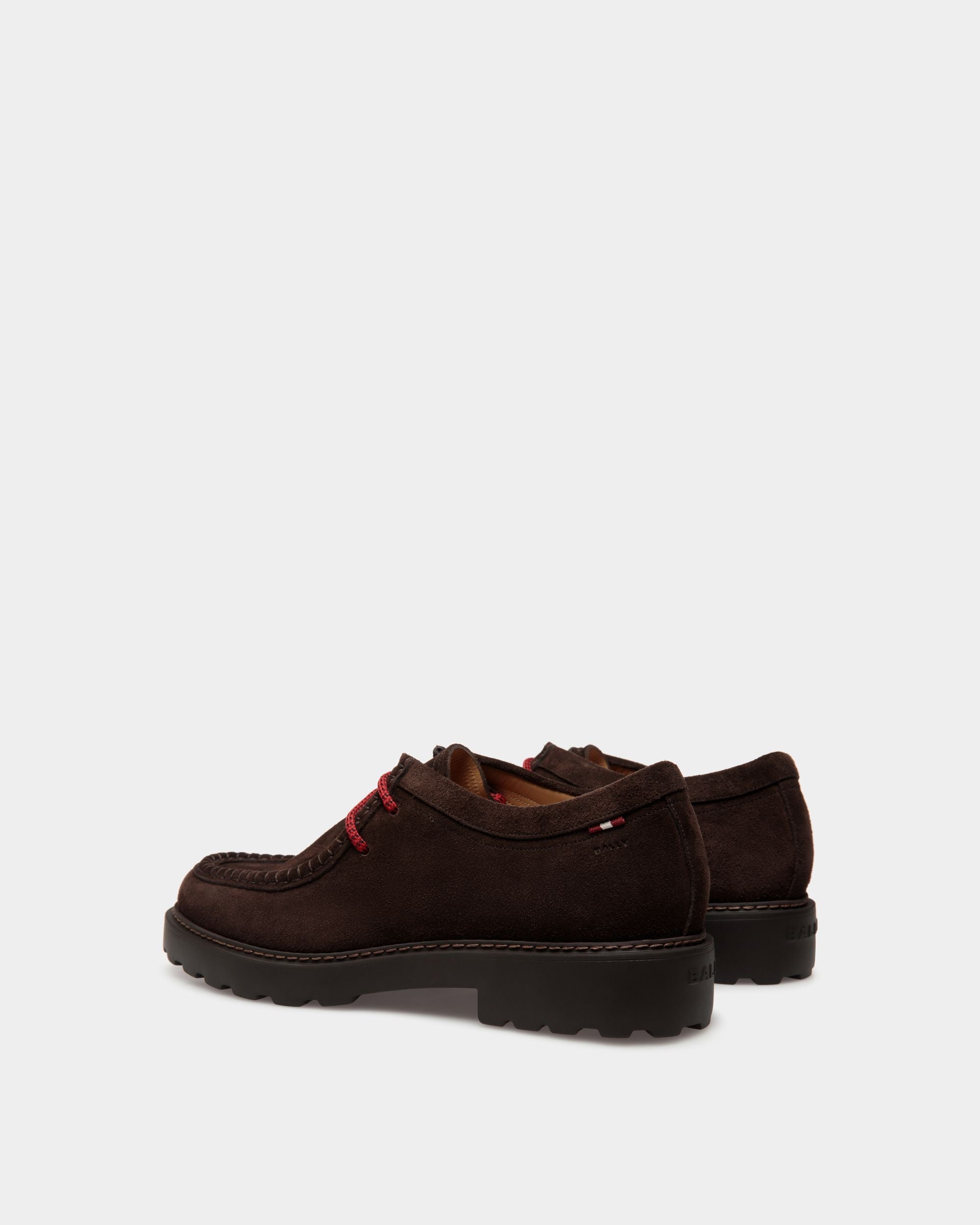 Bally Global - Gusto Derby in Ebano Suede - Brown