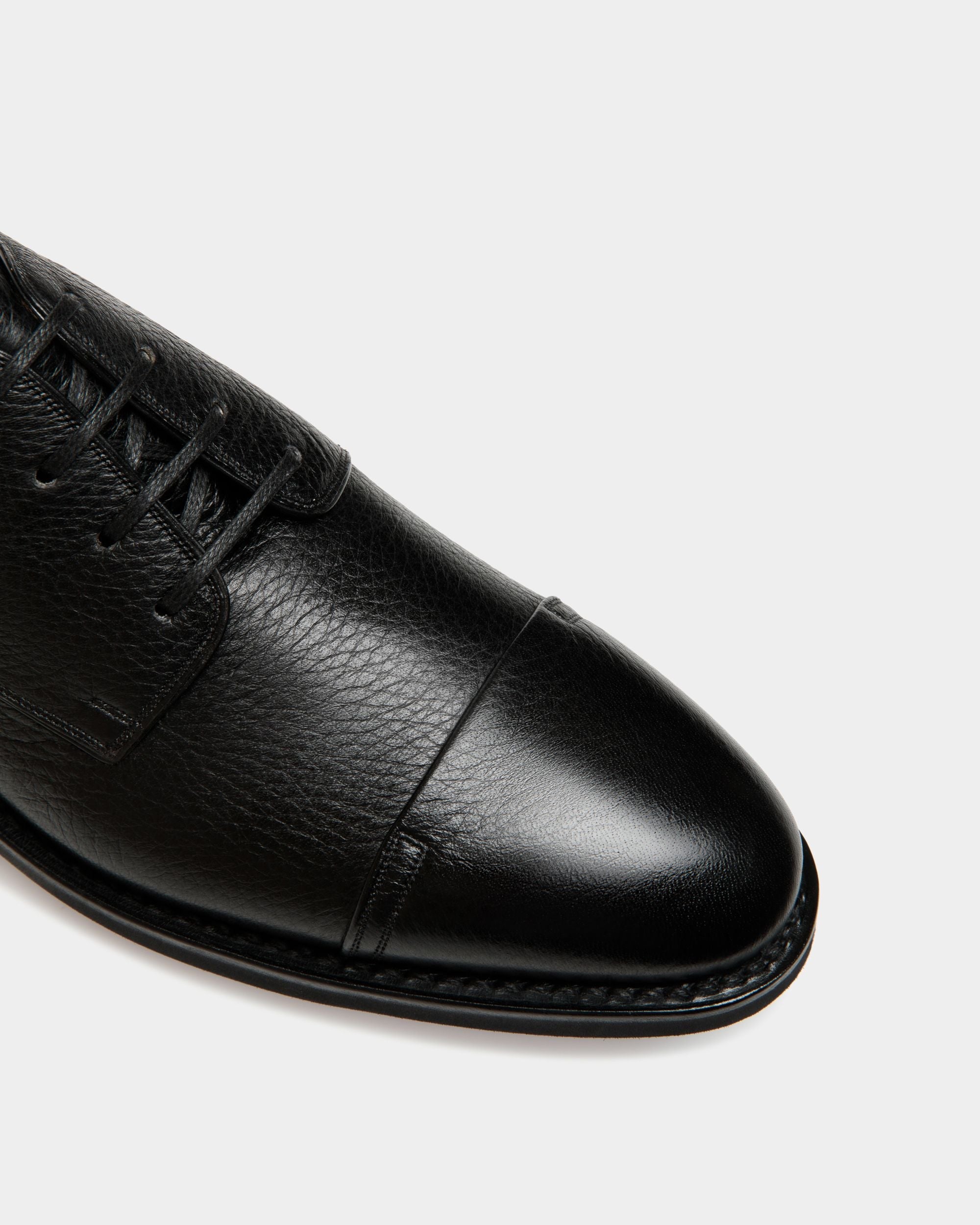 Bally Global - Scribe Un Derby in Black Deer Leather - Noir