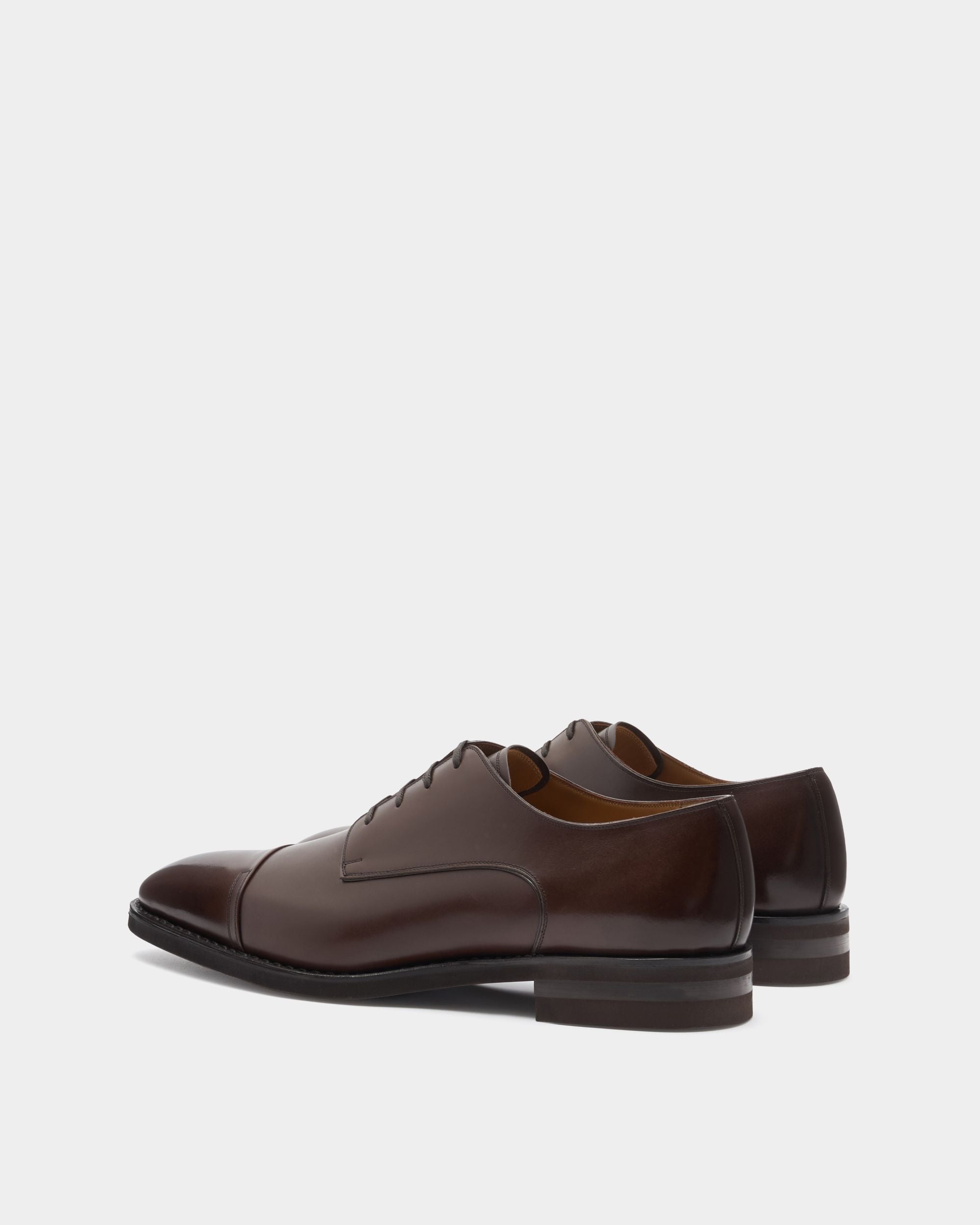Bally Global - Scribe Un Derby in Brown Leather - Brown