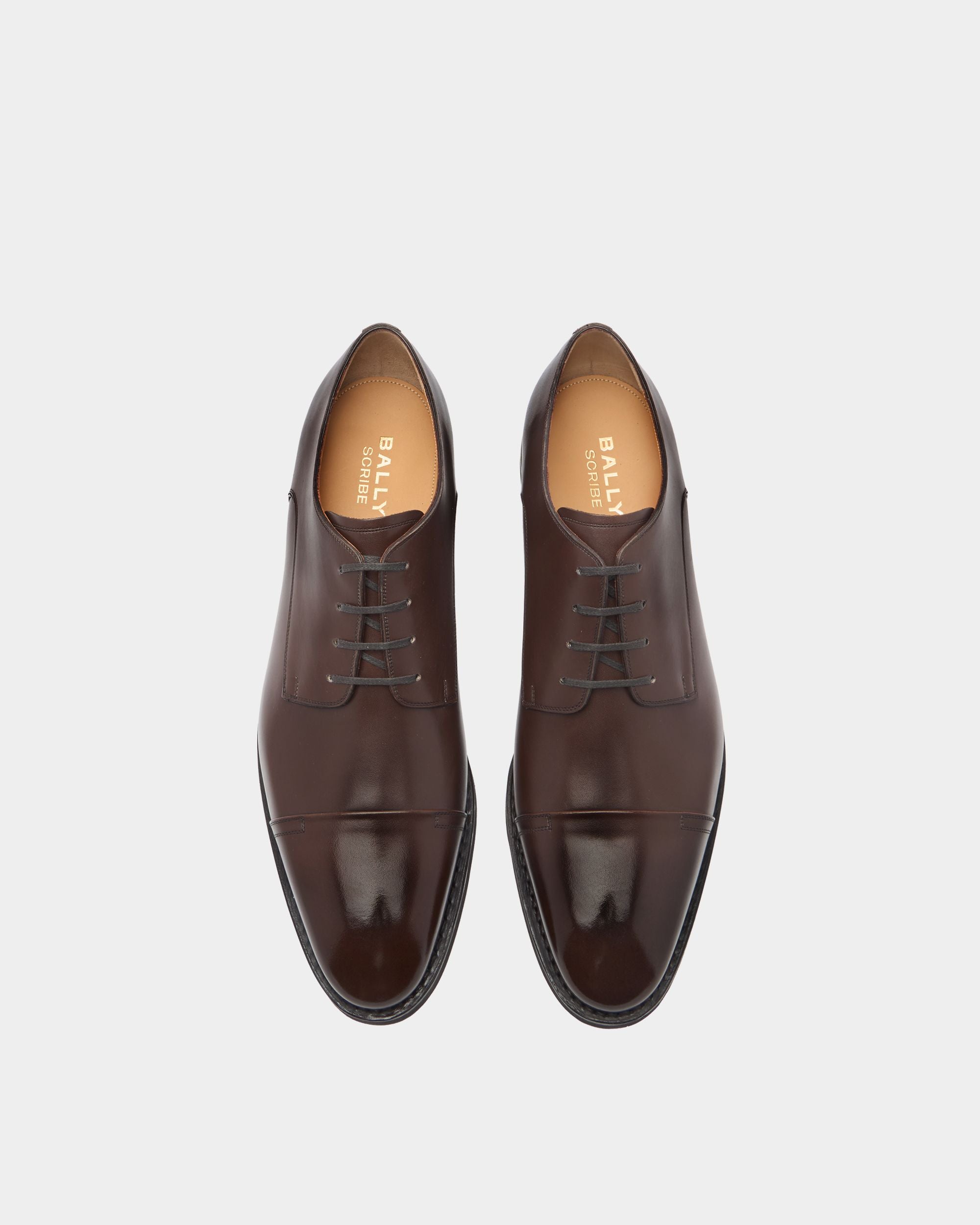 Bally Global - Scribe Un Derby in Brown Leather - Brown