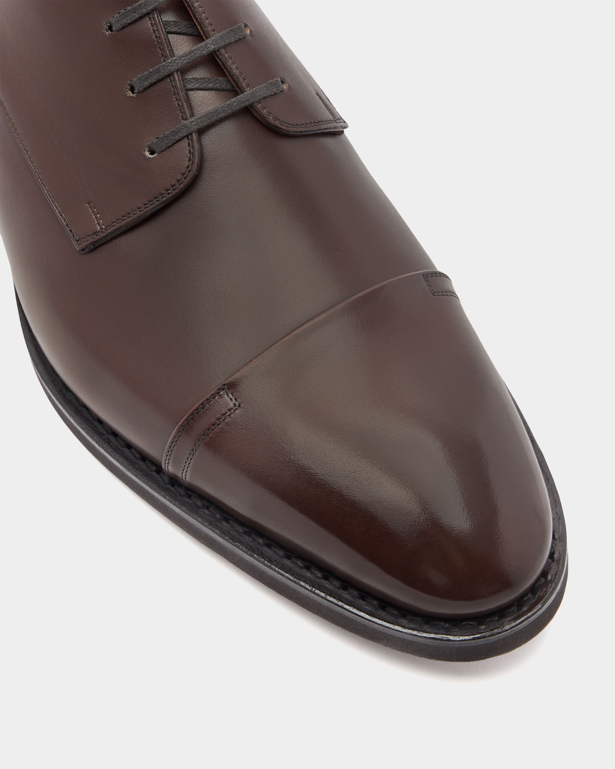 Bally Global - Scribe Un Derby in Brown Leather - Brown