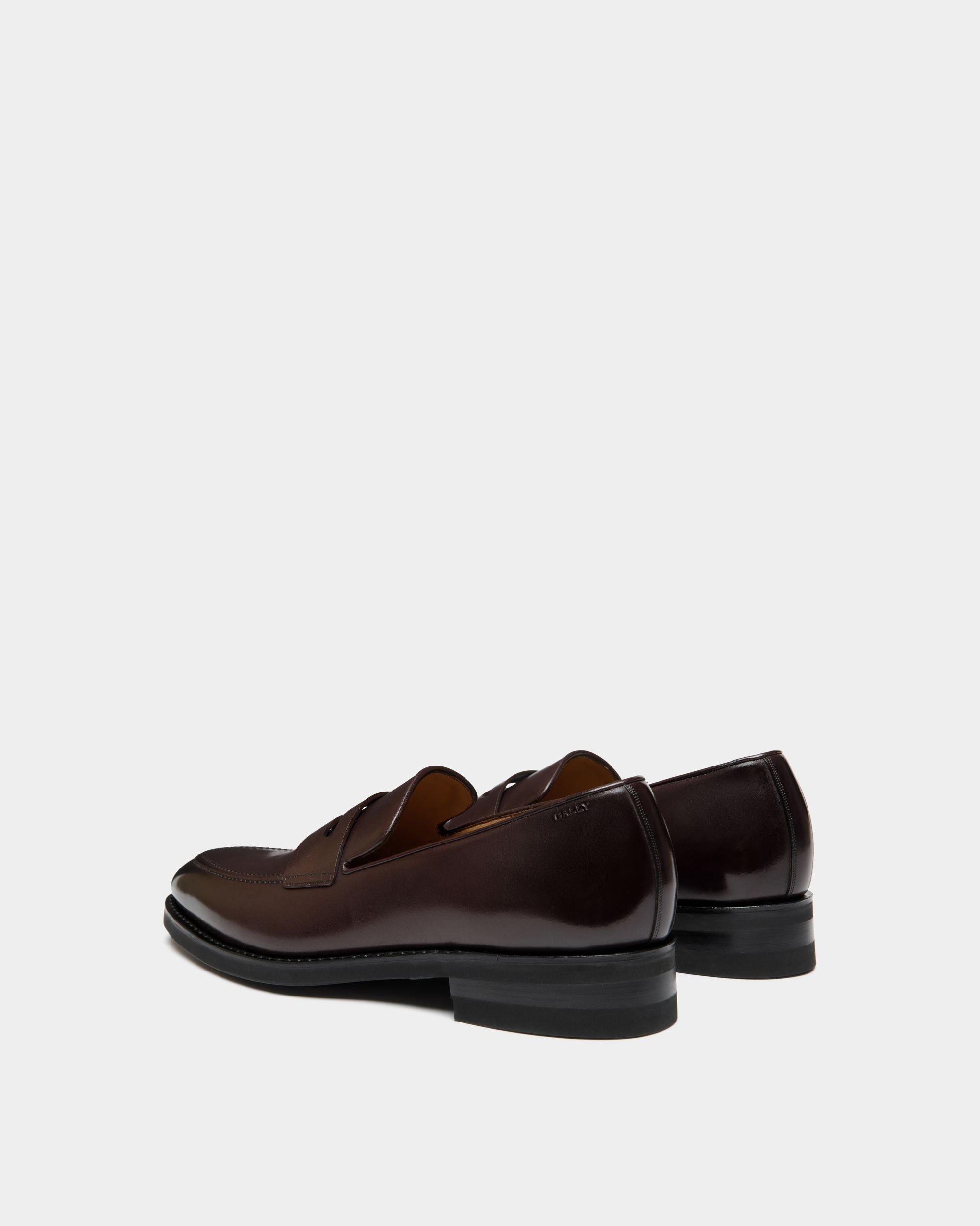 Bally Global - Scribe Un Loafer in Deep Burgundy Leather - Burgundy