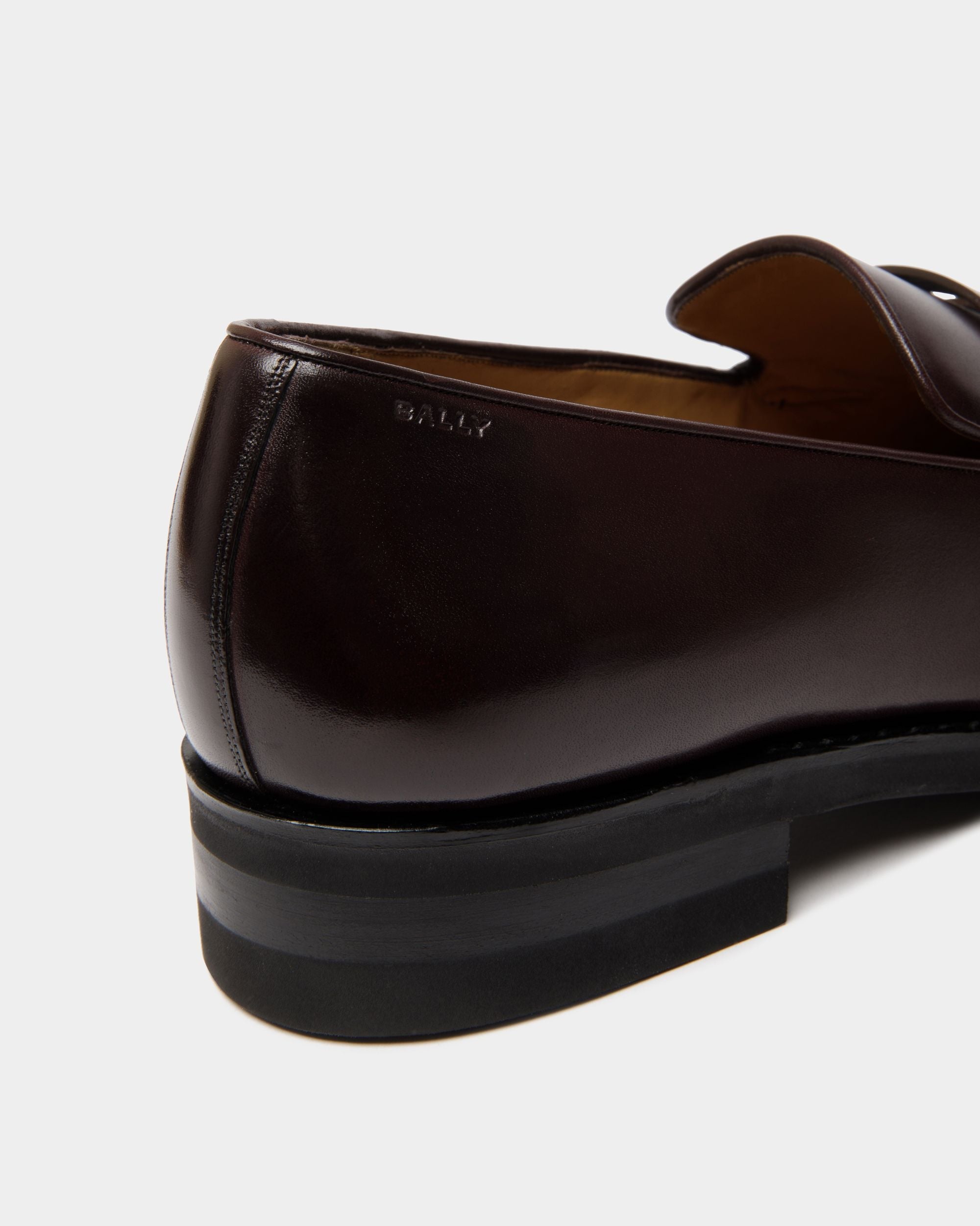 Bally Global - Scribe Un Loafer in Deep Burgundy Leather - Burgundy