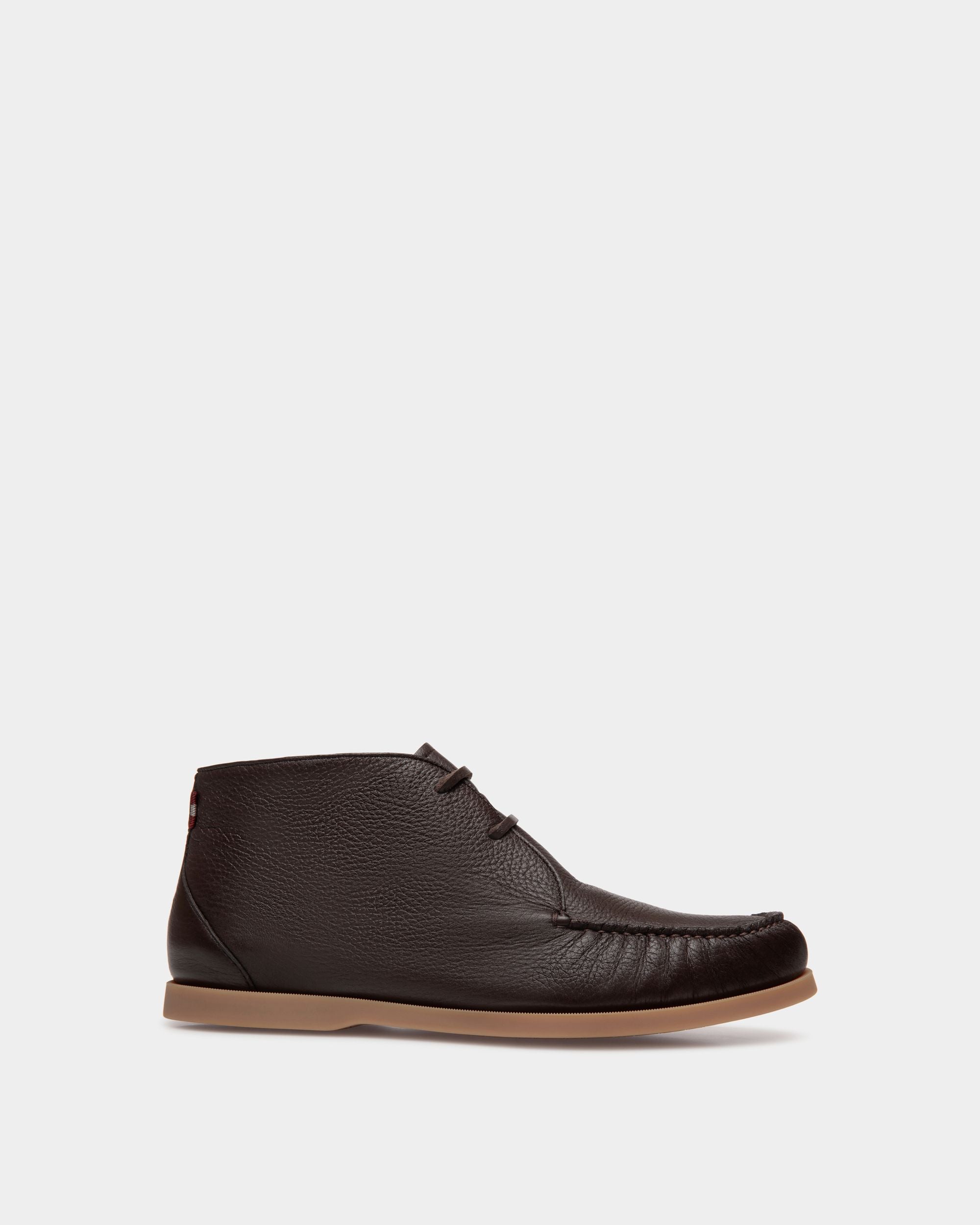 Bally Global - Nelson Bootie In Ebano Deer Leather - Brown