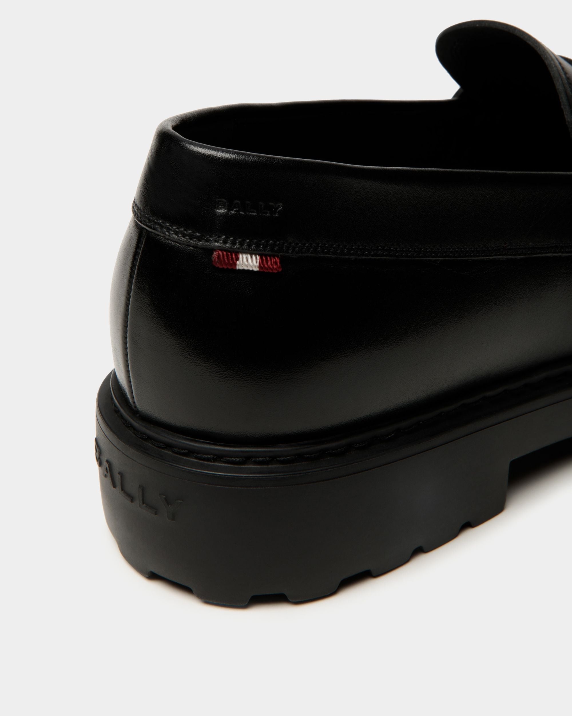 Bally Global - Mocassin Gusto En Cuir Noir - Noir