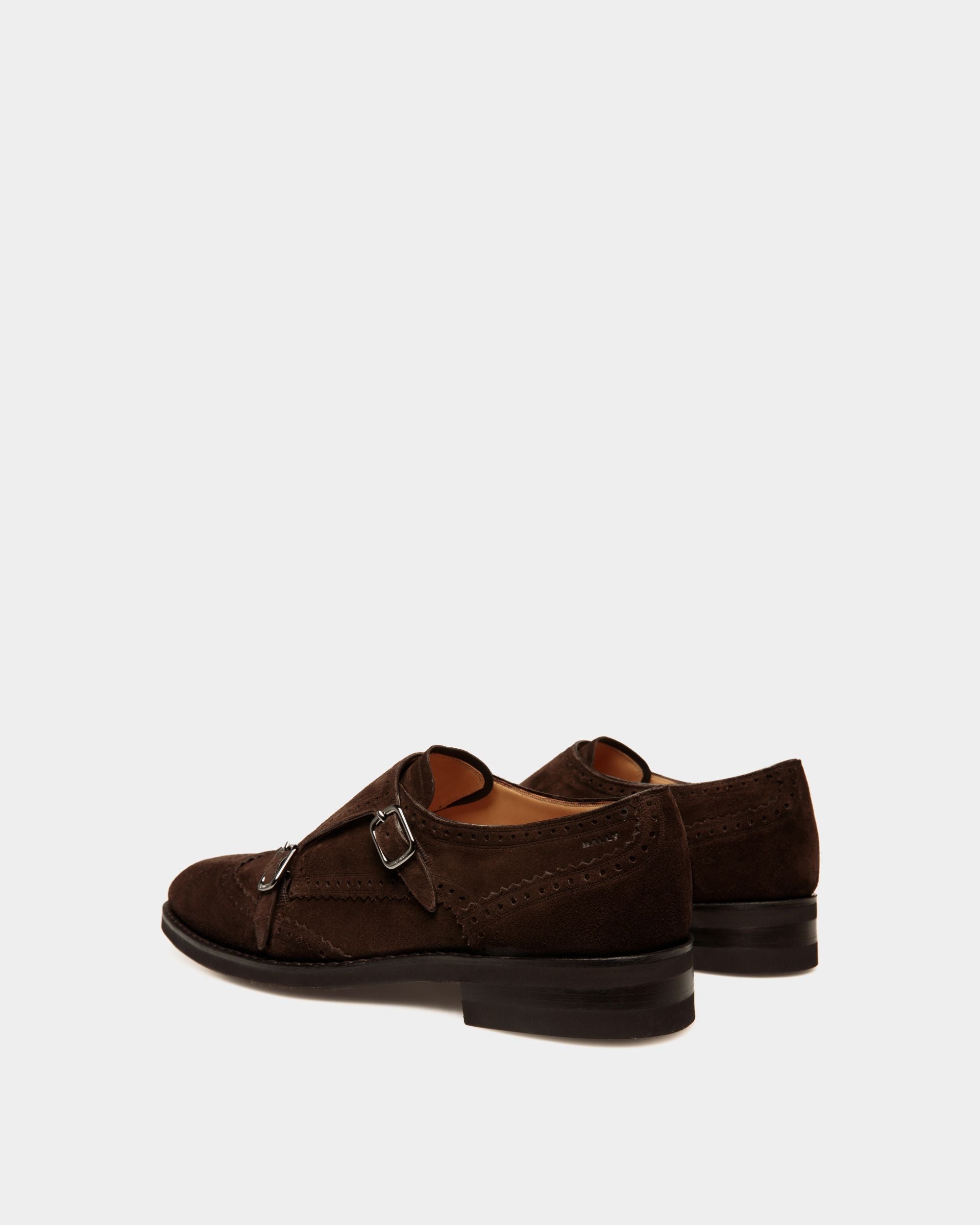 Bally Global - Zapato Monk Scribe Un De Ante Ébano - Marrón