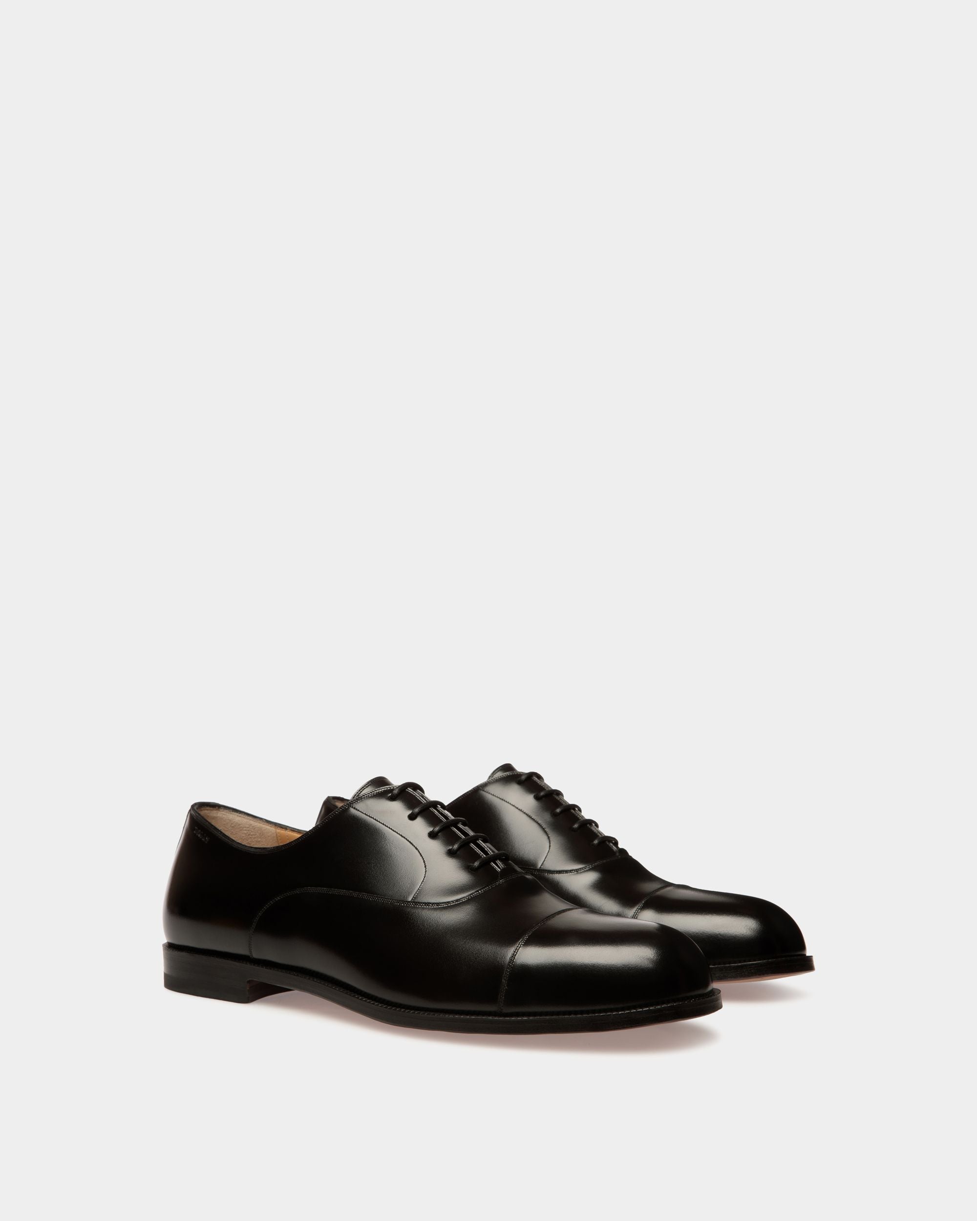 Bally Global - Carl Oxford in Black Leather - Black