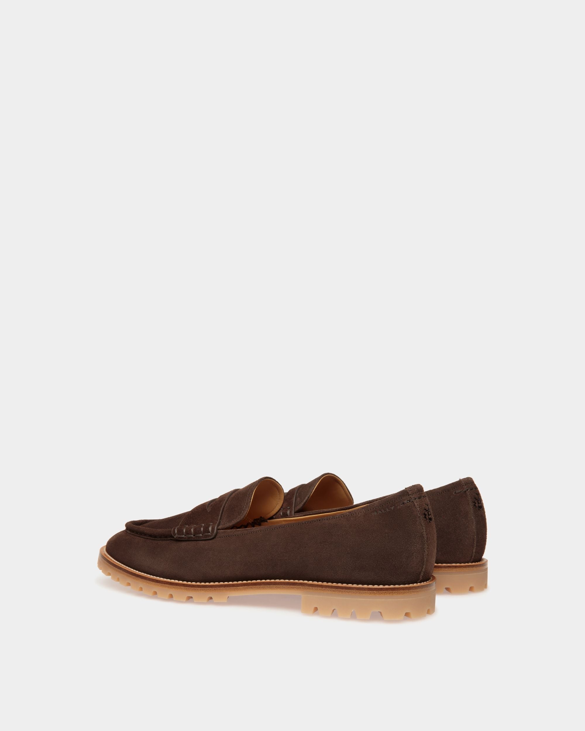 Bally Global - Solaria Loafer in Ebano Suede - Brown