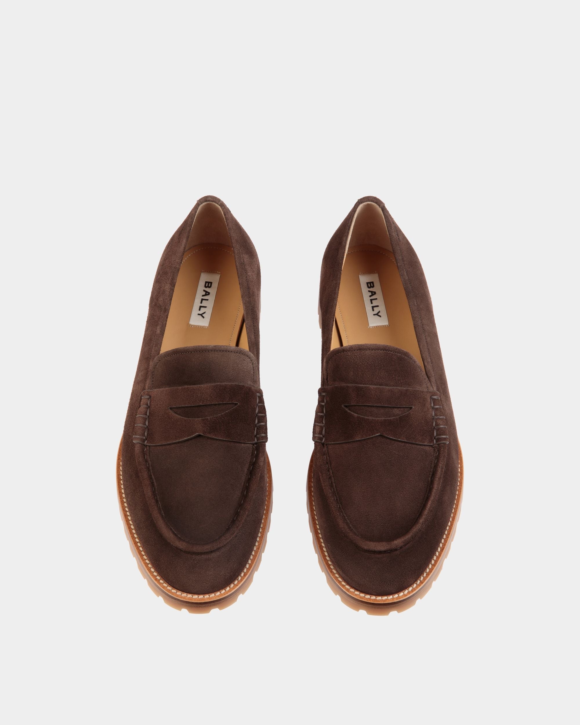 Bally Global - Solaria Loafer in Ebano Suede - Brown