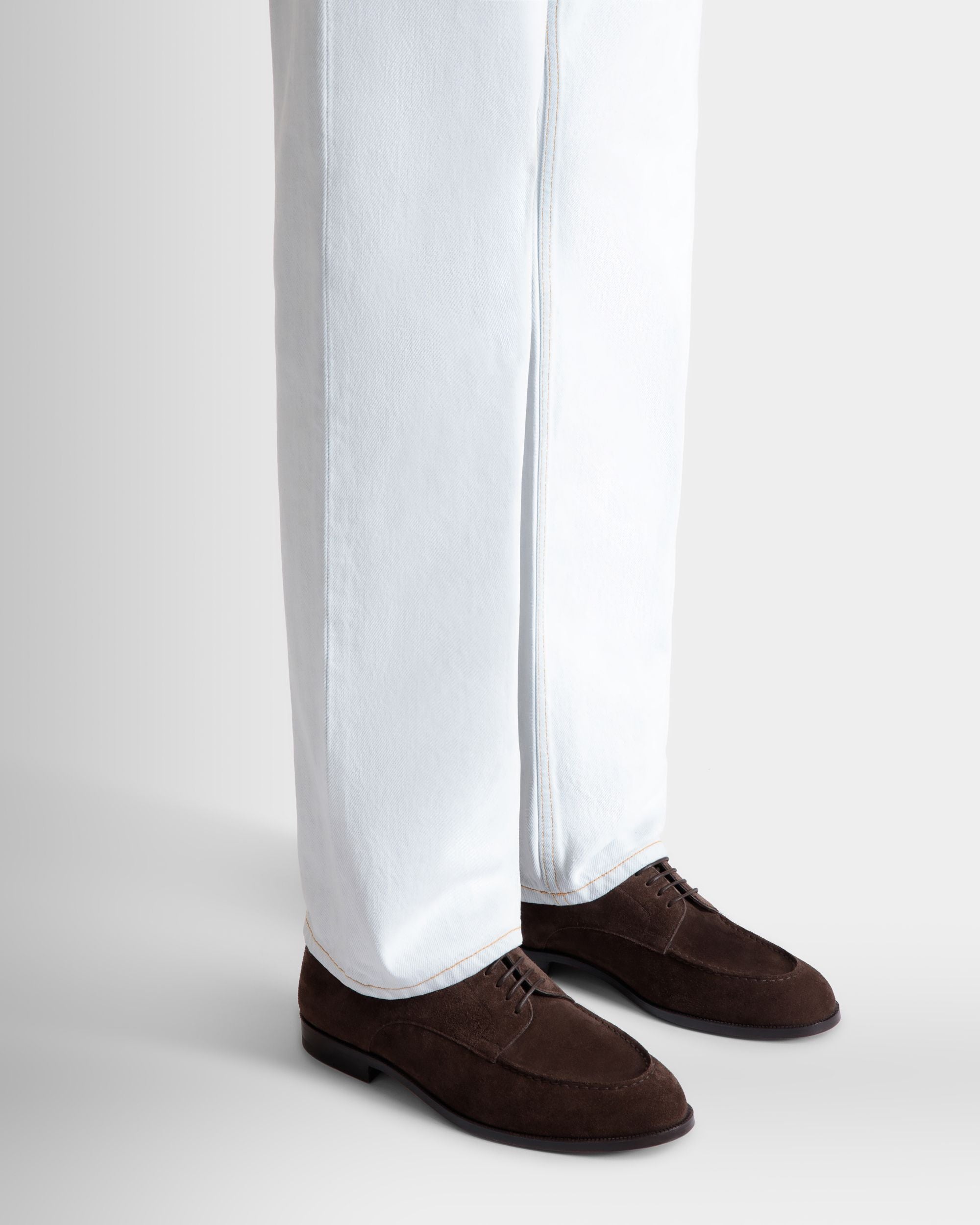 Bally Global - Carl Derby in Ebano Suede - Brown