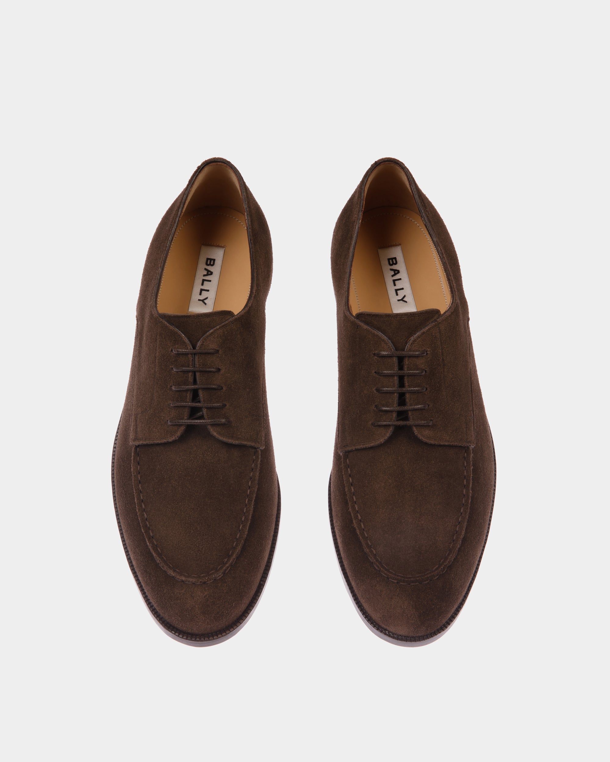 Bally Global - Carl Derby in Ebano Suede - Brown