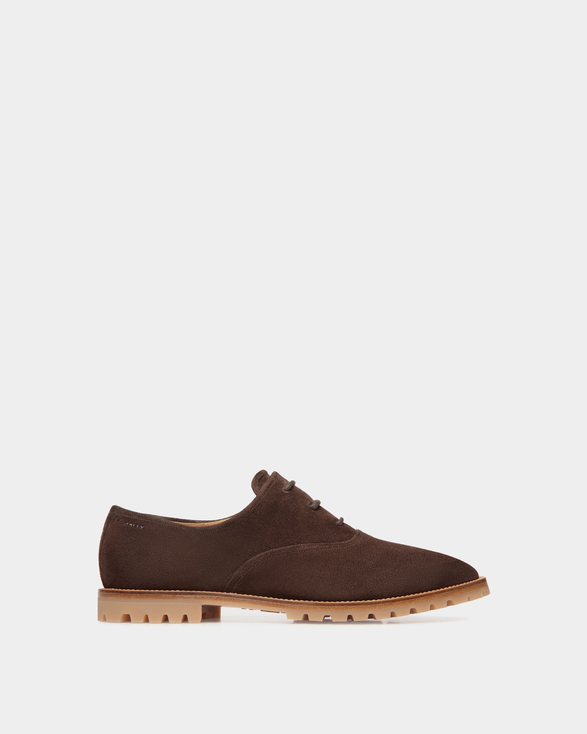 Bally Global - Solaria Oxford in Ebano Suede - Brown